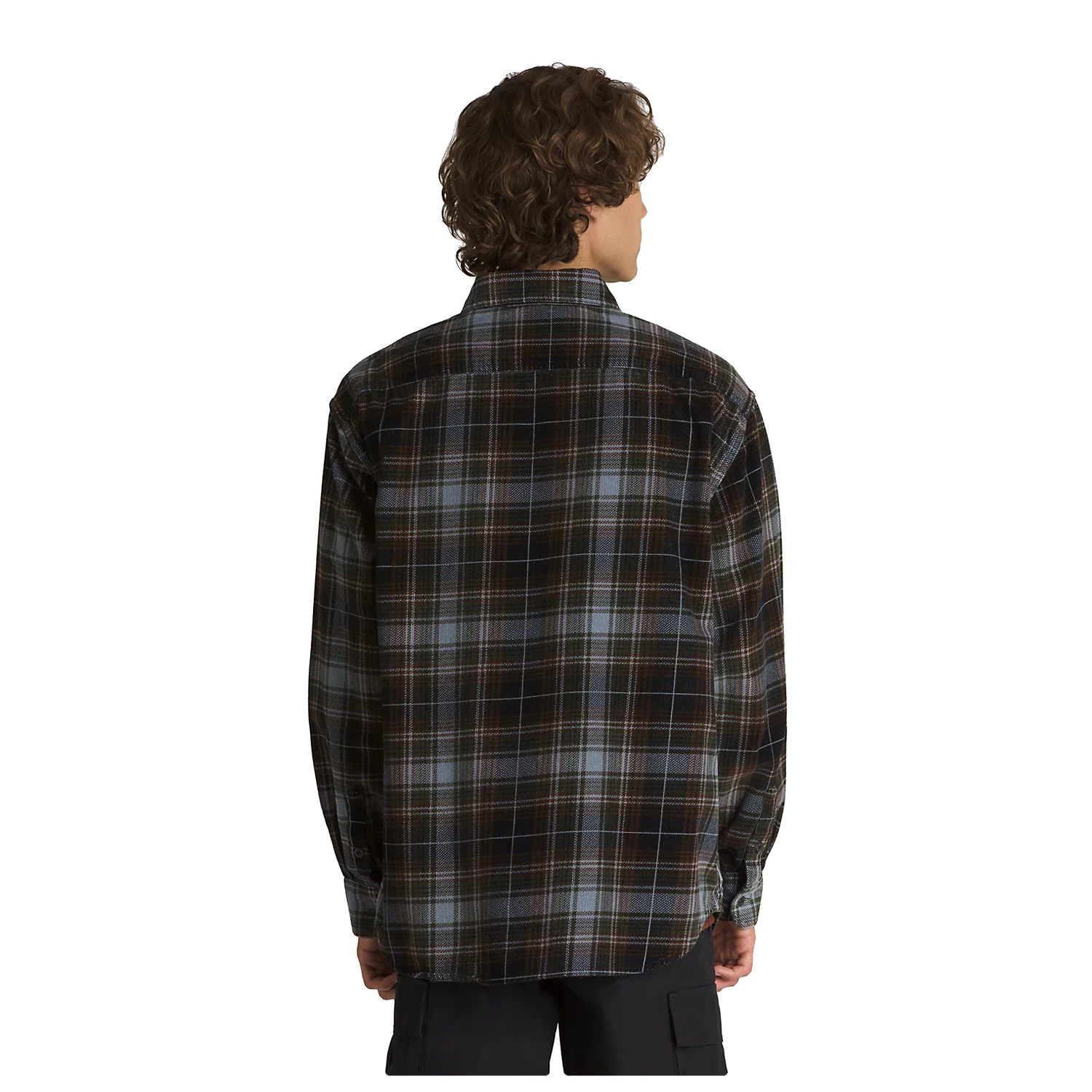 Vans Men's Mayhill L/S Woven Shirt Black-Blue Mirage - Image 3