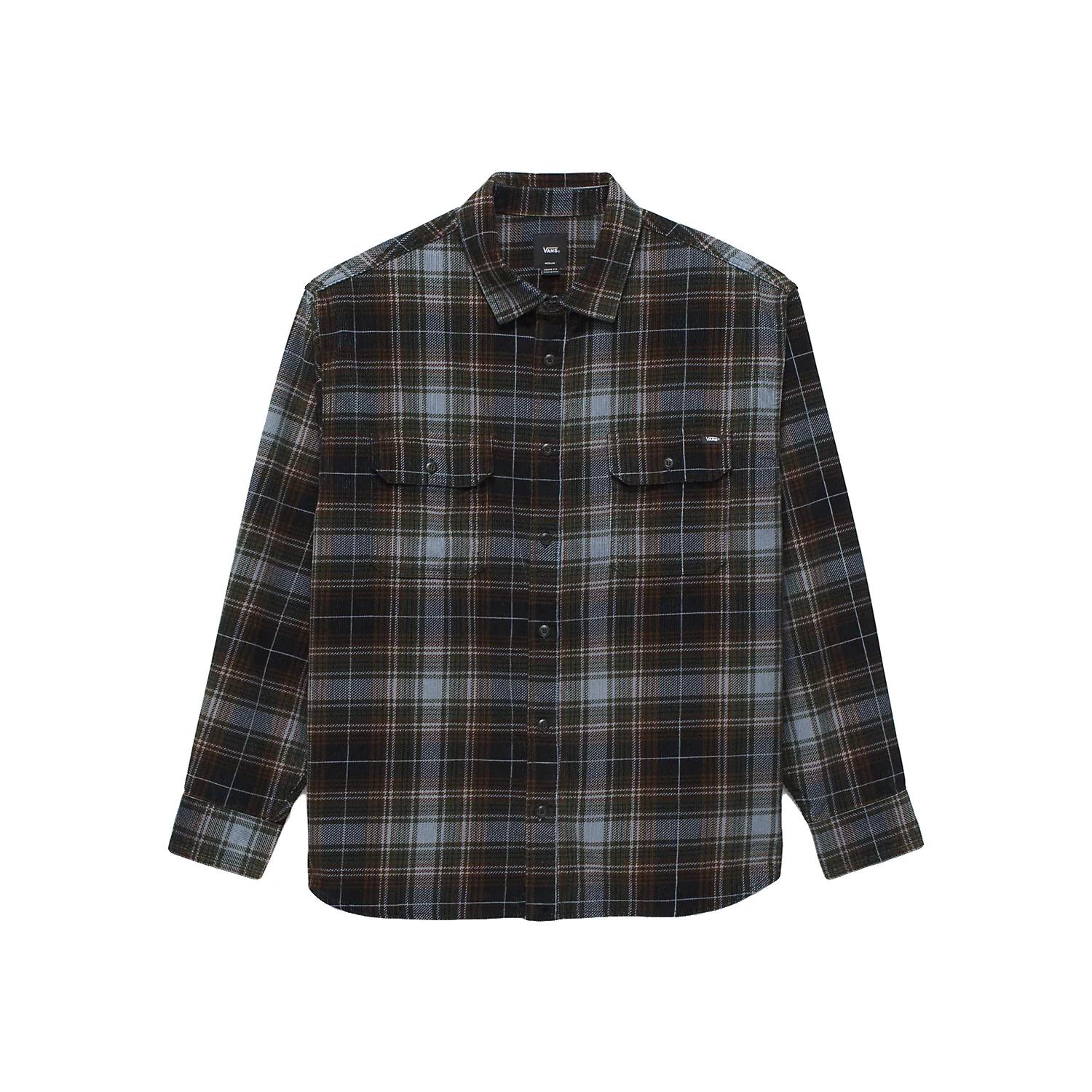 Vans Men's Mayhill L/S Woven Shirt Black-Blue Mirage - Image 5