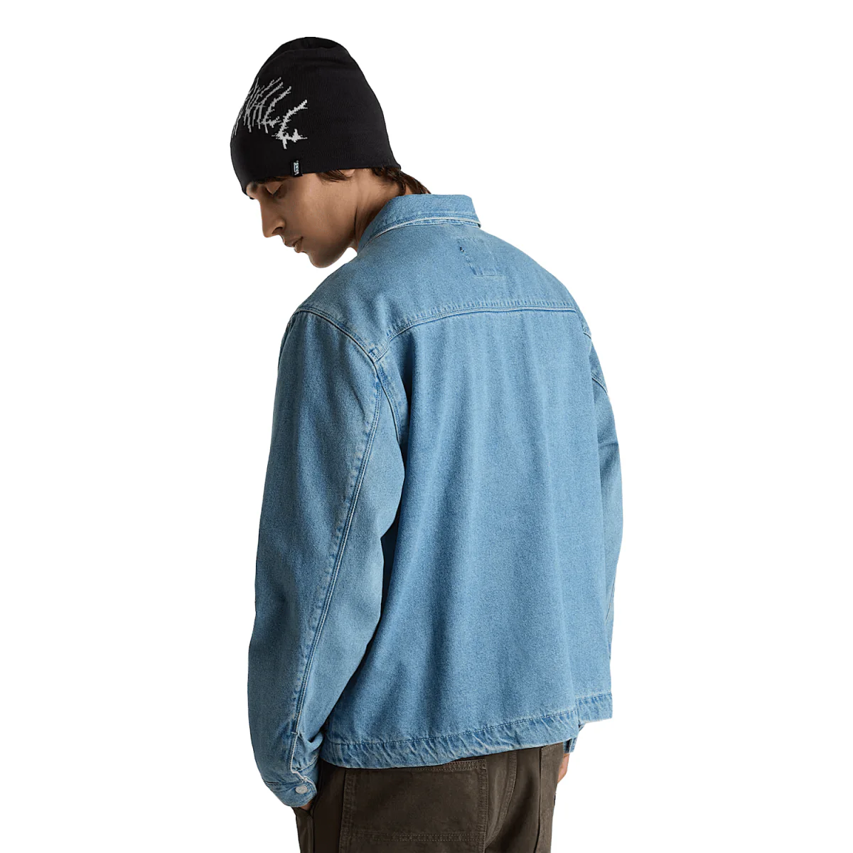 Vans Men's McAvoy Denim Station Jacket Stonewash Blue - Image 2