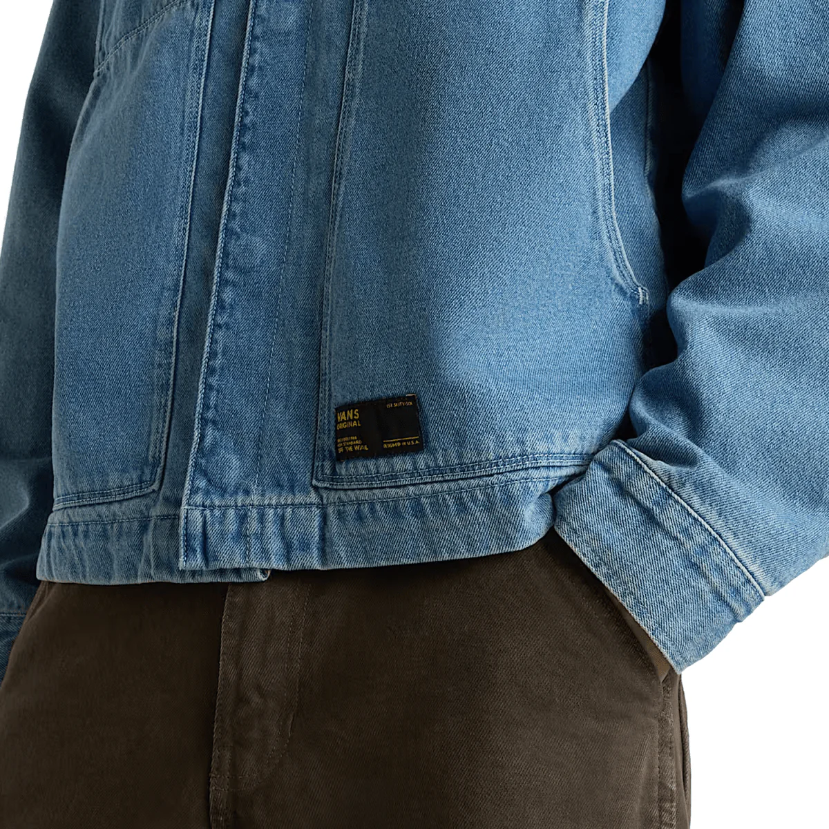 Vans Men's McAvoy Denim Station Jacket Stonewash Blue - Image 3