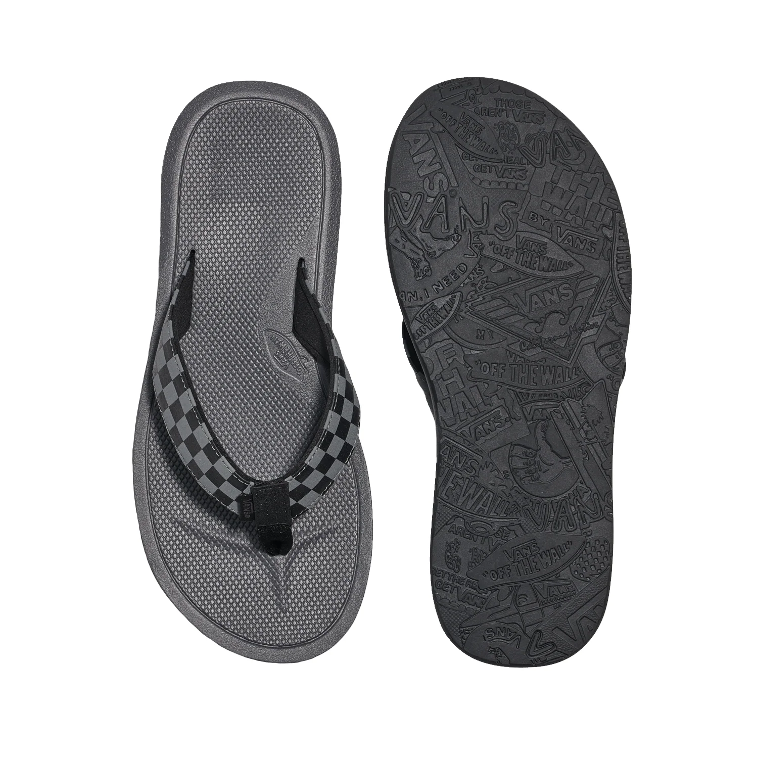 Vans Men's Nexpa Synthetic Sandal Checkerboard Black/Pewter - Image 3