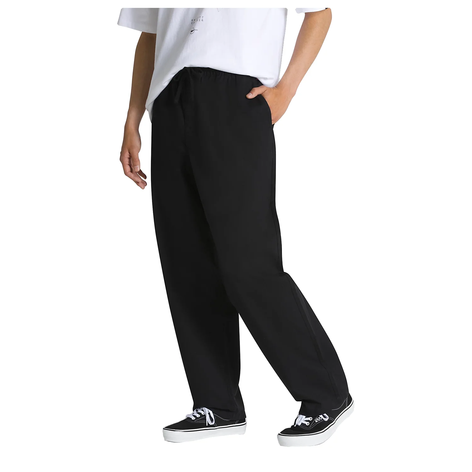 Vans Men's Range Baggy Tapered Elastic Waist Pant Black - Image 3