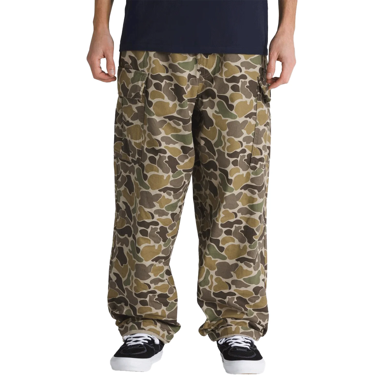 Vans Men's Range Cargo Baggy Tapered Elastic Pant Bungee Cord/Turkish Coffee - Image 4
