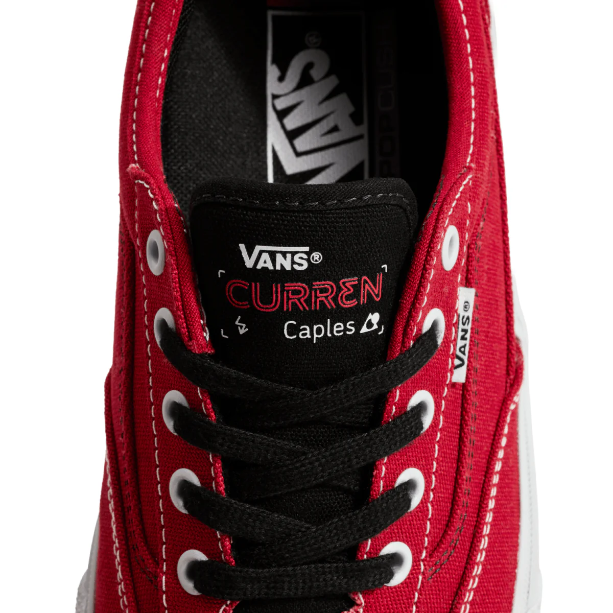 Vans Men's Skate Curren Caples Shoe Red/White - Image 5