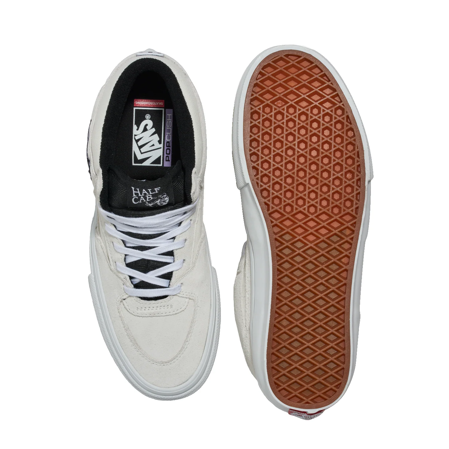 Vans Men's Skate Half Cab Shoe White/Black - Image 3