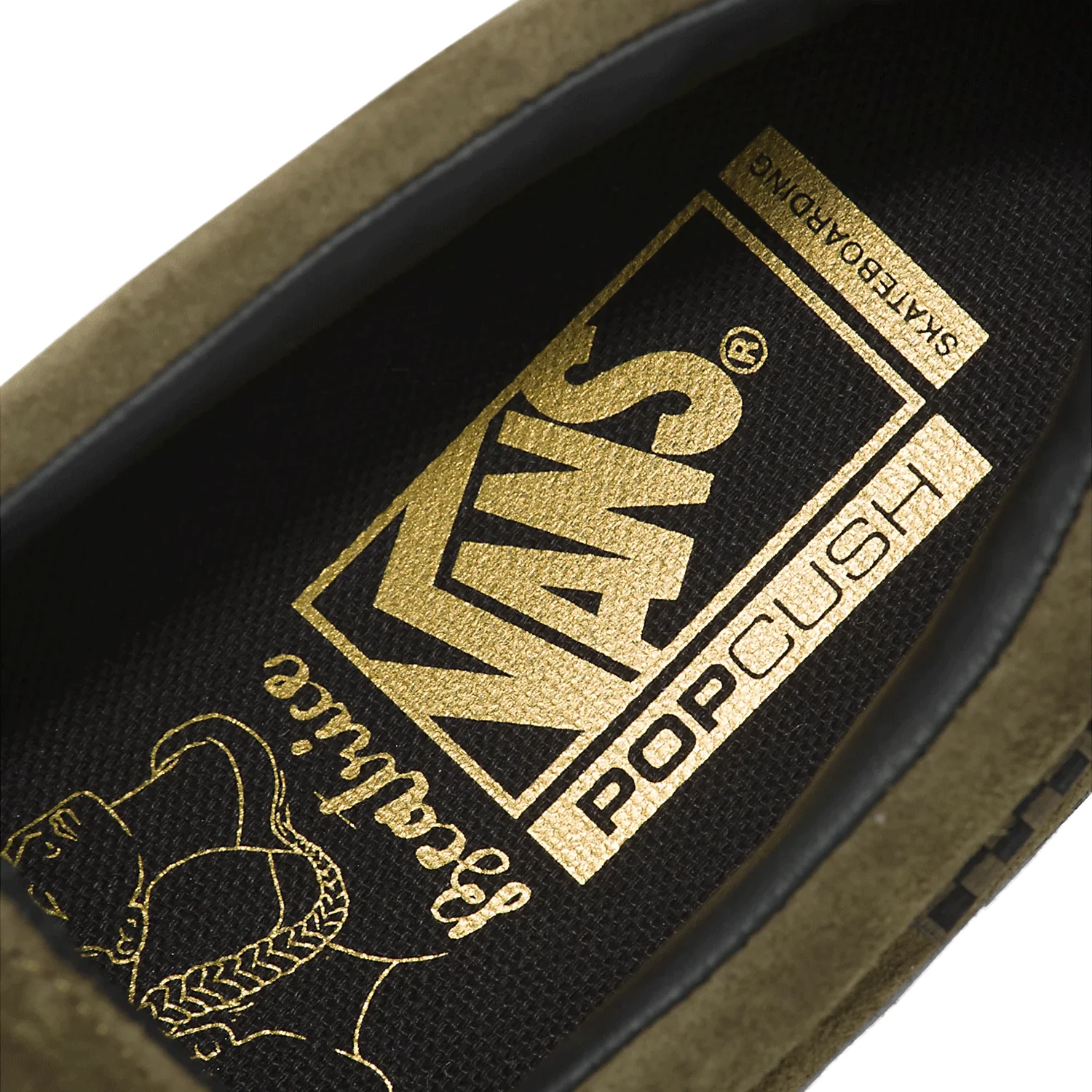 Vans Men's Skate Style 53 Shoe Dark Olive - Image 2