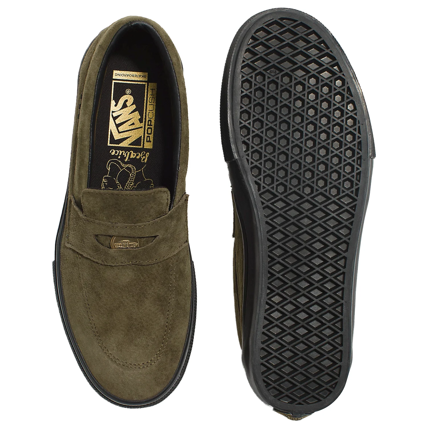 Vans Men's Skate Style 53 Shoe Dark Olive - Image 3