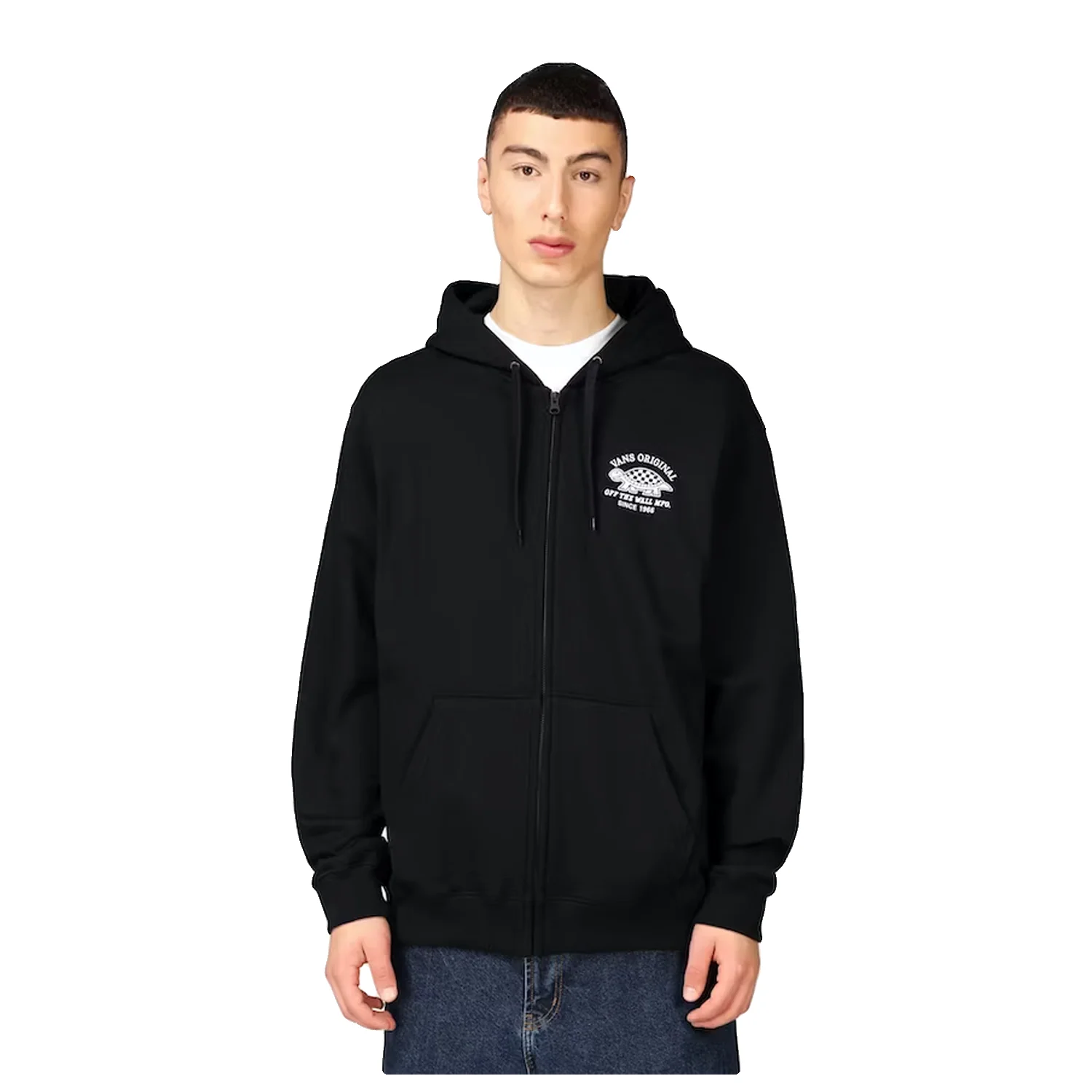 Vans Men's Speed Racer Full Zip Hoodie Black - Image 2