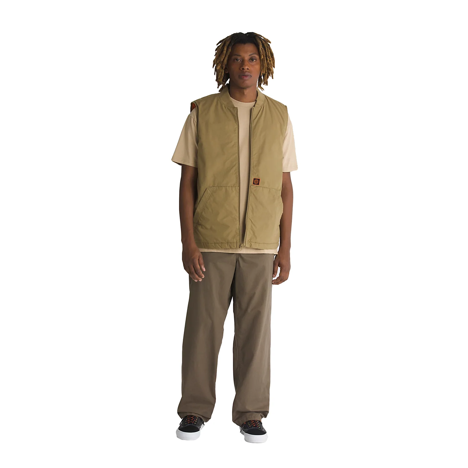 Vans Men's Spitfire Wheels Vest Gothic Olive - Image 3
