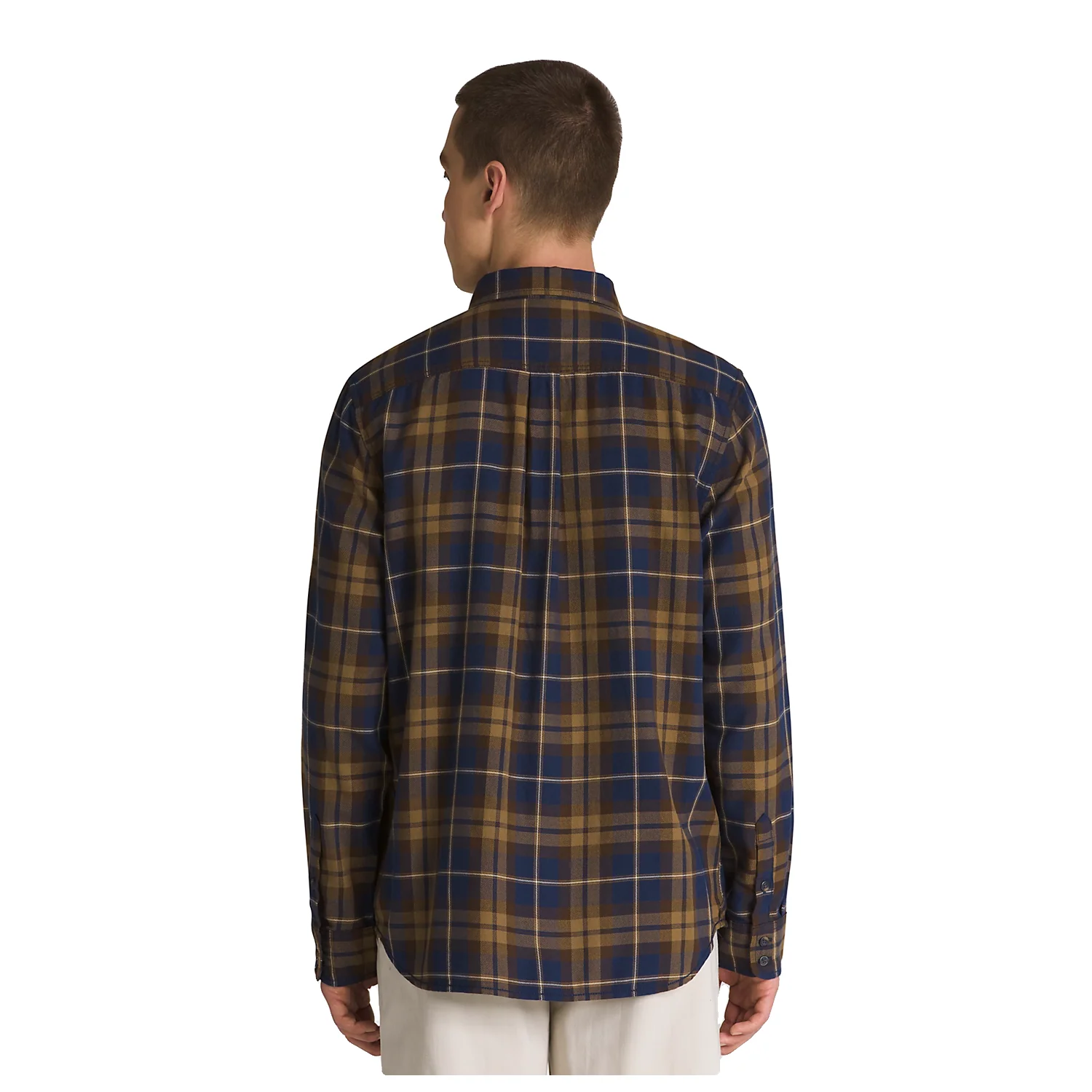 Vans Men's Sycamore L/S Shirt Dress Blues-Kangaroo - Image 3