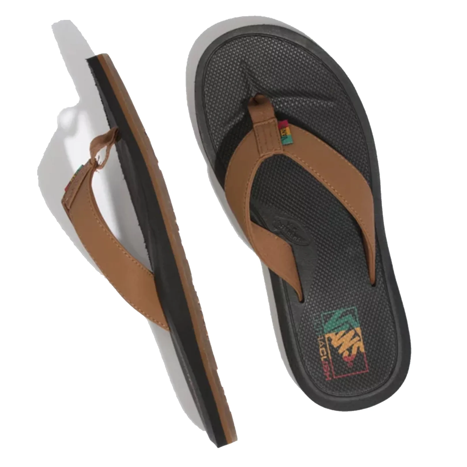 Vans Nexpa Synthetic Sandal - Dachshund/Black/Rasta - Image 2