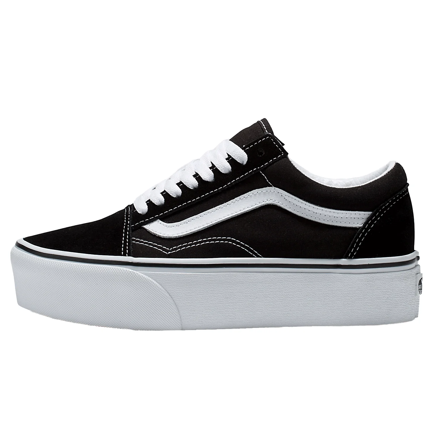 Vans Old Skool Stackform Shoe Black/True White - Image 2