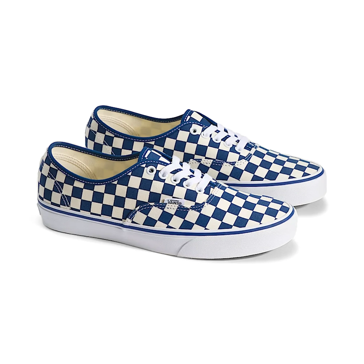 Vans Authentic Shoe Primary Check True Blue/White