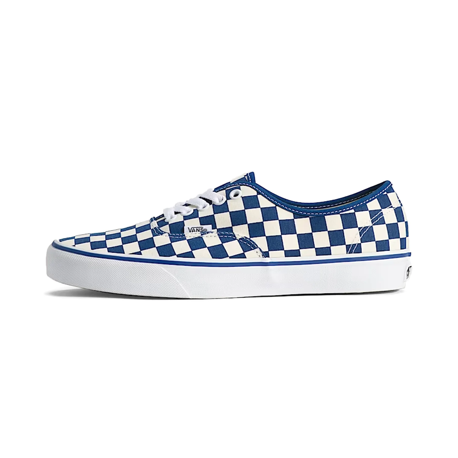 Vans Authentic Shoe Primary Check True Blue/White - Image 2