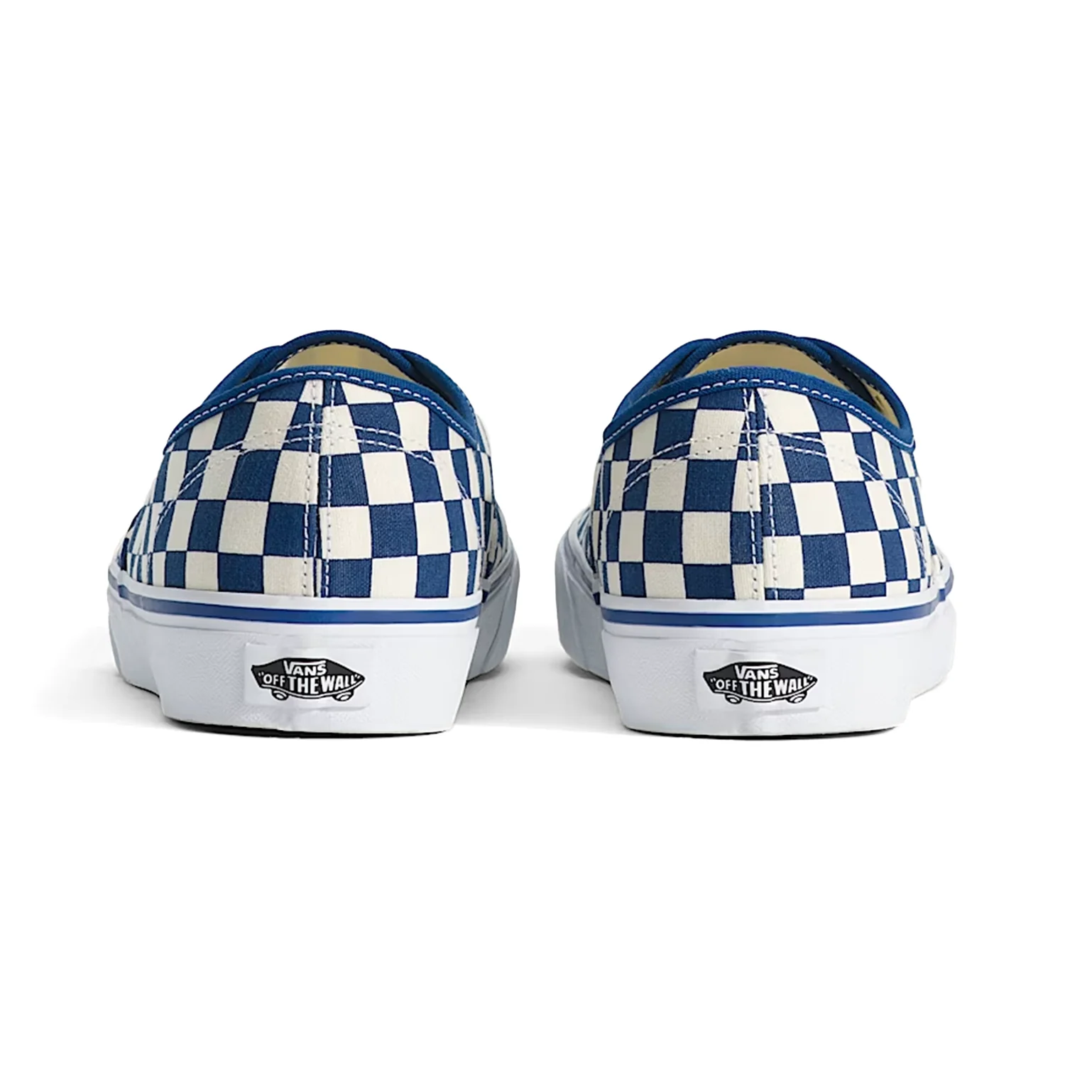 Vans Authentic Shoe Primary Check True Blue/White - Image 4