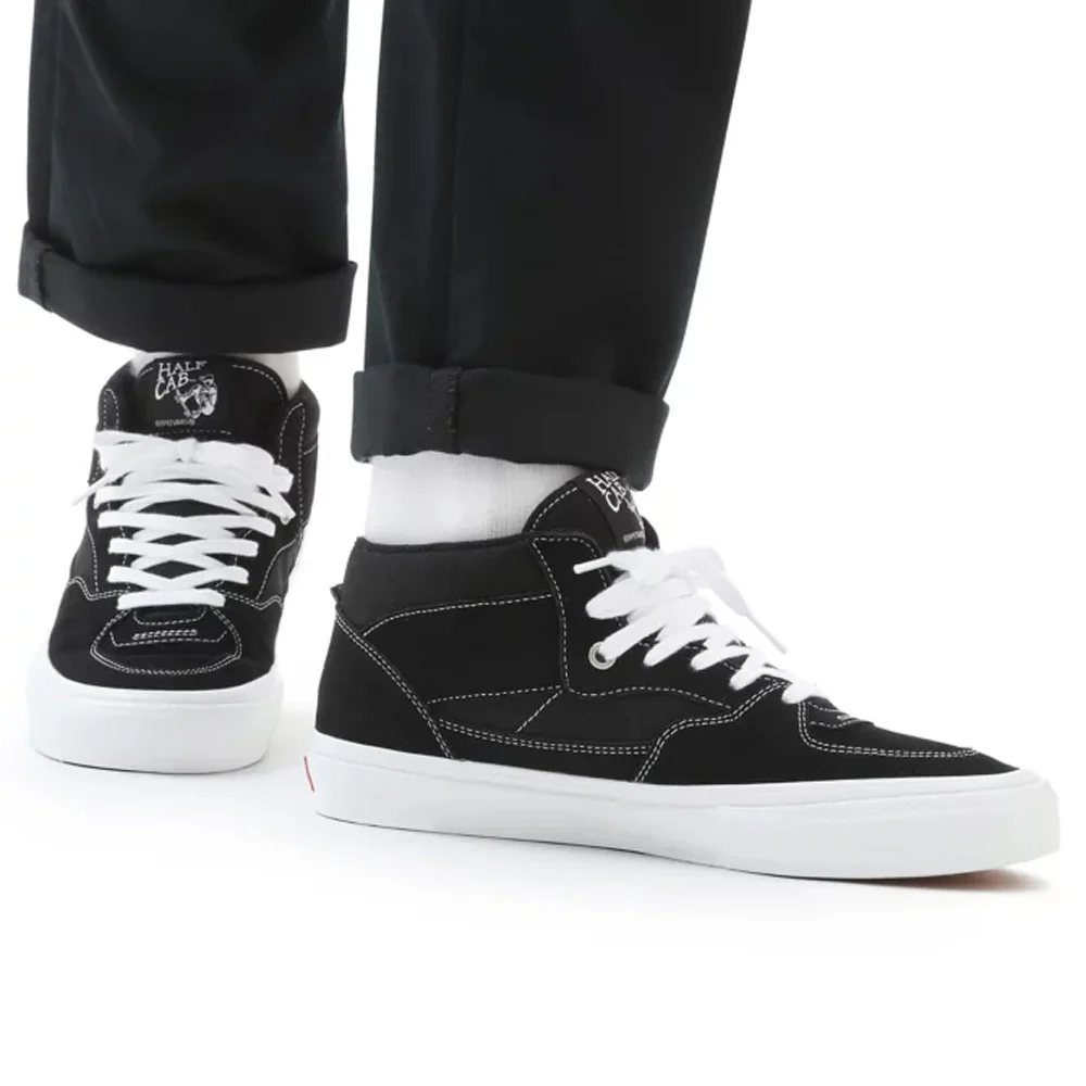 Vans Skate Half Cab Shoe Black/White - Image 2