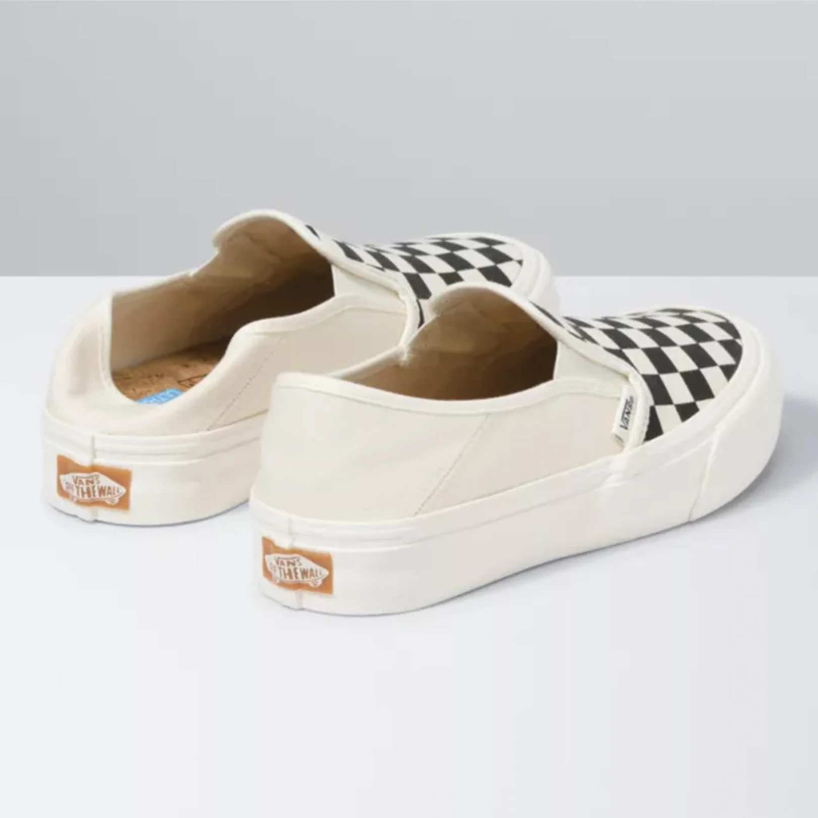 Vans Slip-On SF Shoe (Eco Theory) Black Checkerboard/Marshmallow - Image 6