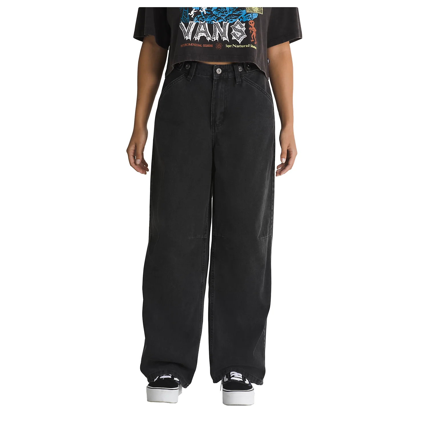 Vans Women's Curbside Pant Black - Image 3