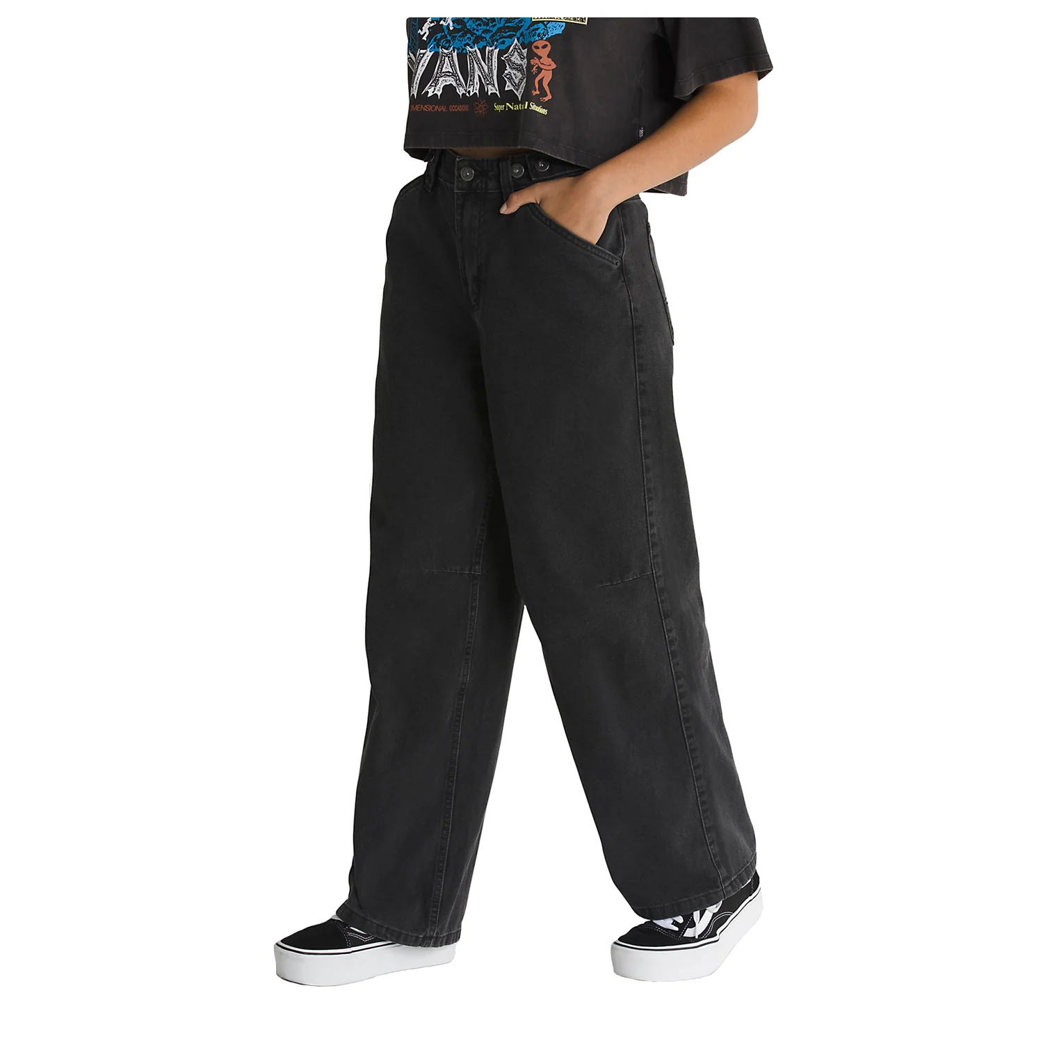 Vans Women's Curbside Pant Black - Image 4