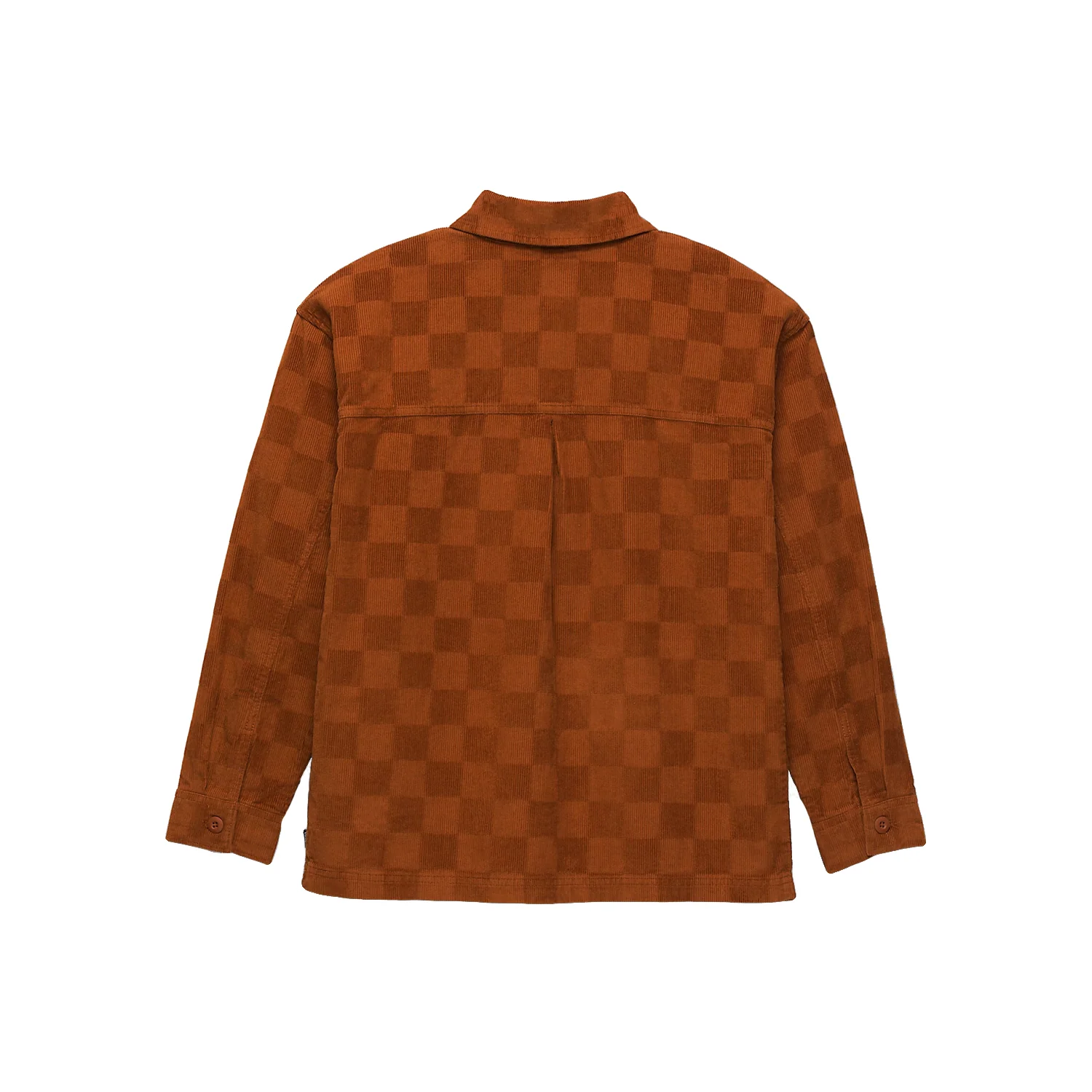 Vans Women's Dusk Downer Check L/S Shacket Ginger Bread - Image 6