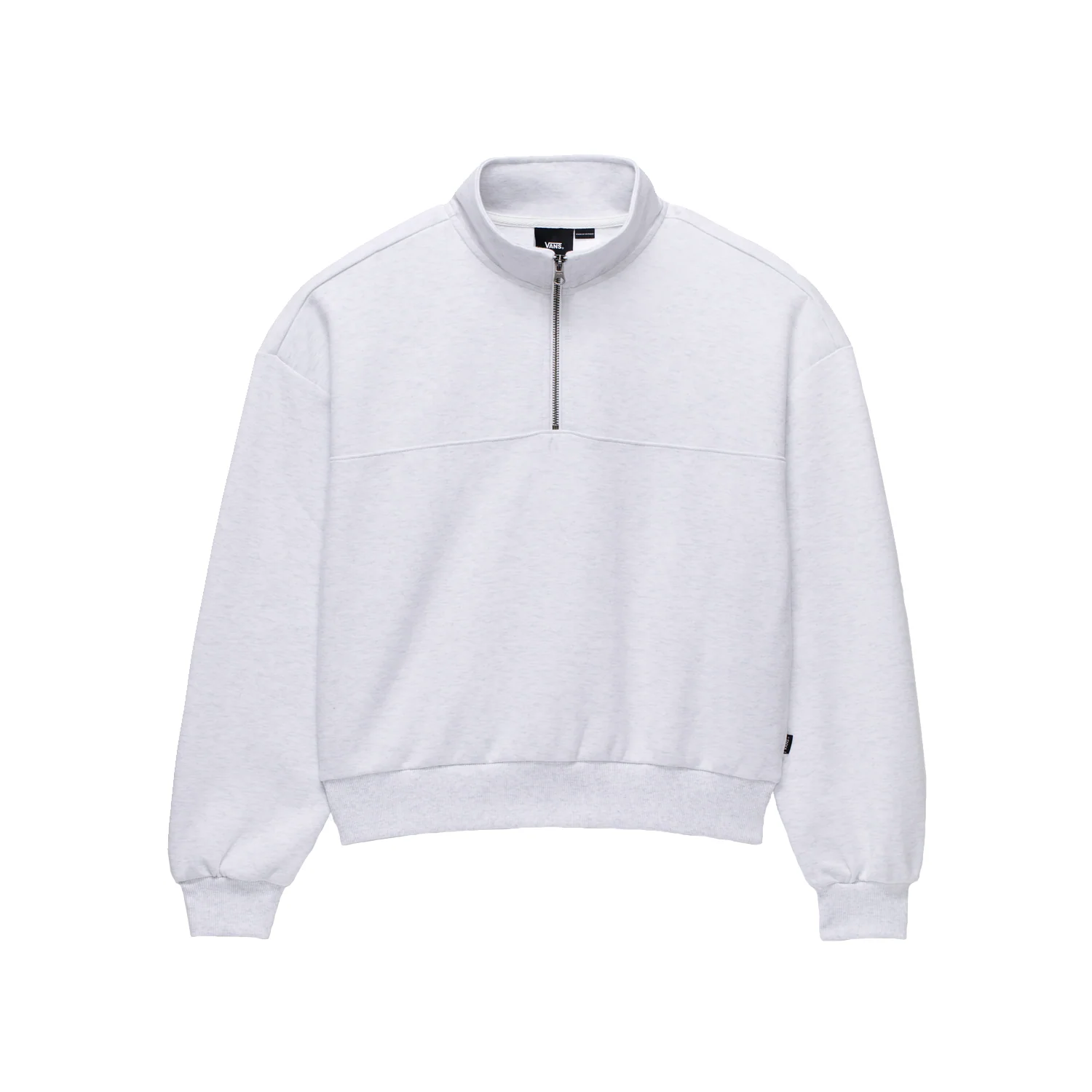 Vans Women's Elevated Double Knit Mock Neck Sweater White Heather - Image 5