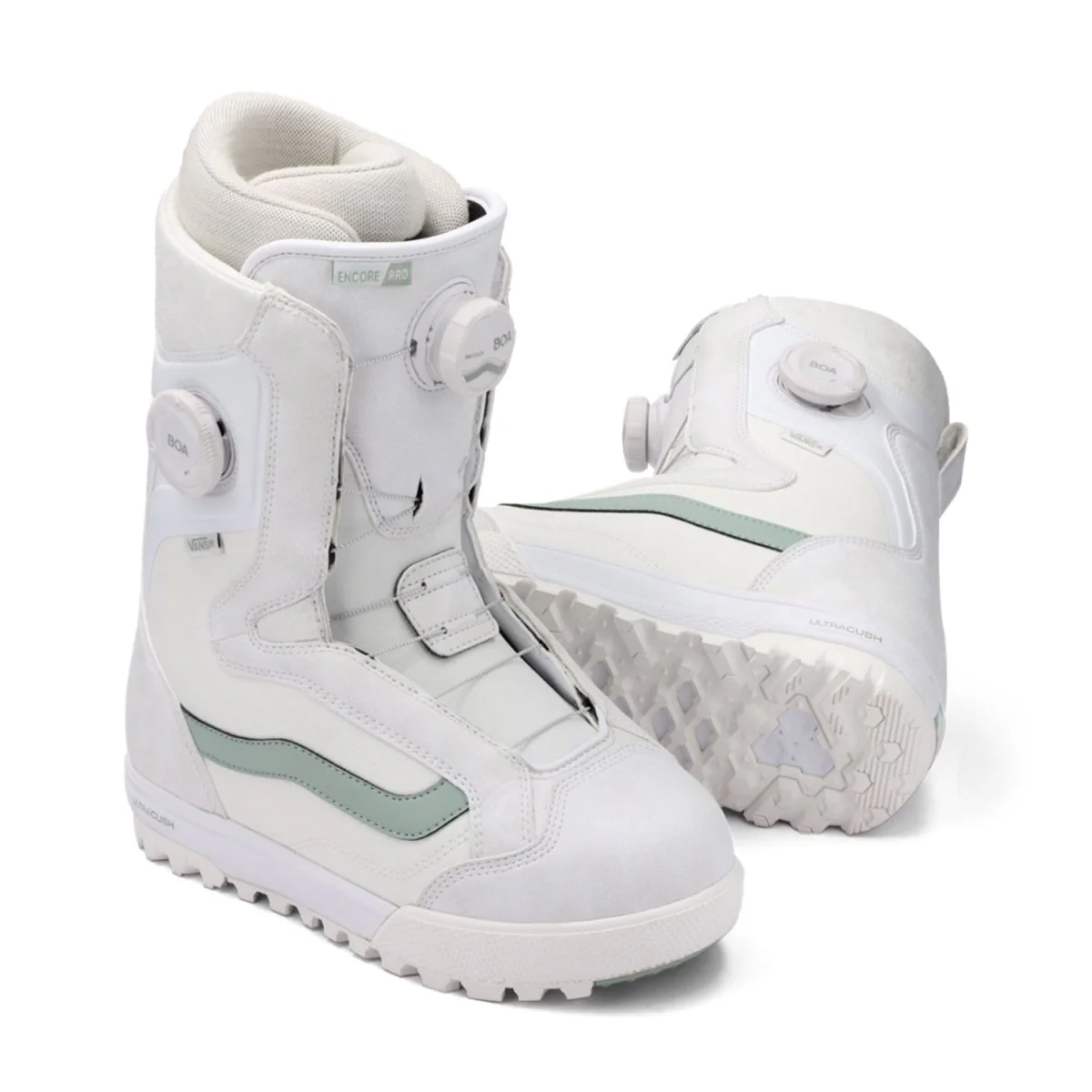 Vans Women's Encore Pro Snowboard Boots 2026 30th Anniversary White/Gray Olive - Image 3