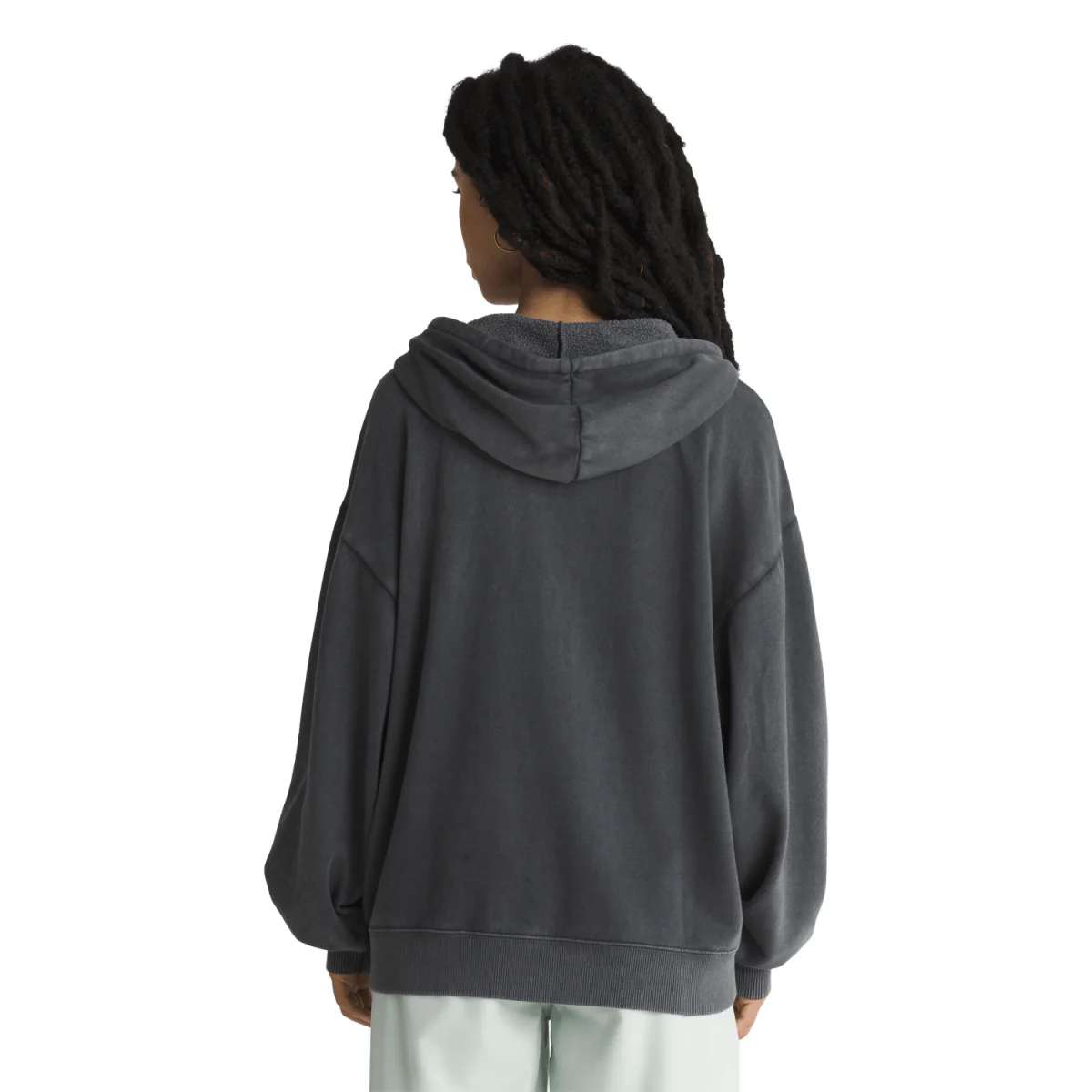 Vans Women's Everyday Oversized Zip Hoodie Black - Image 2