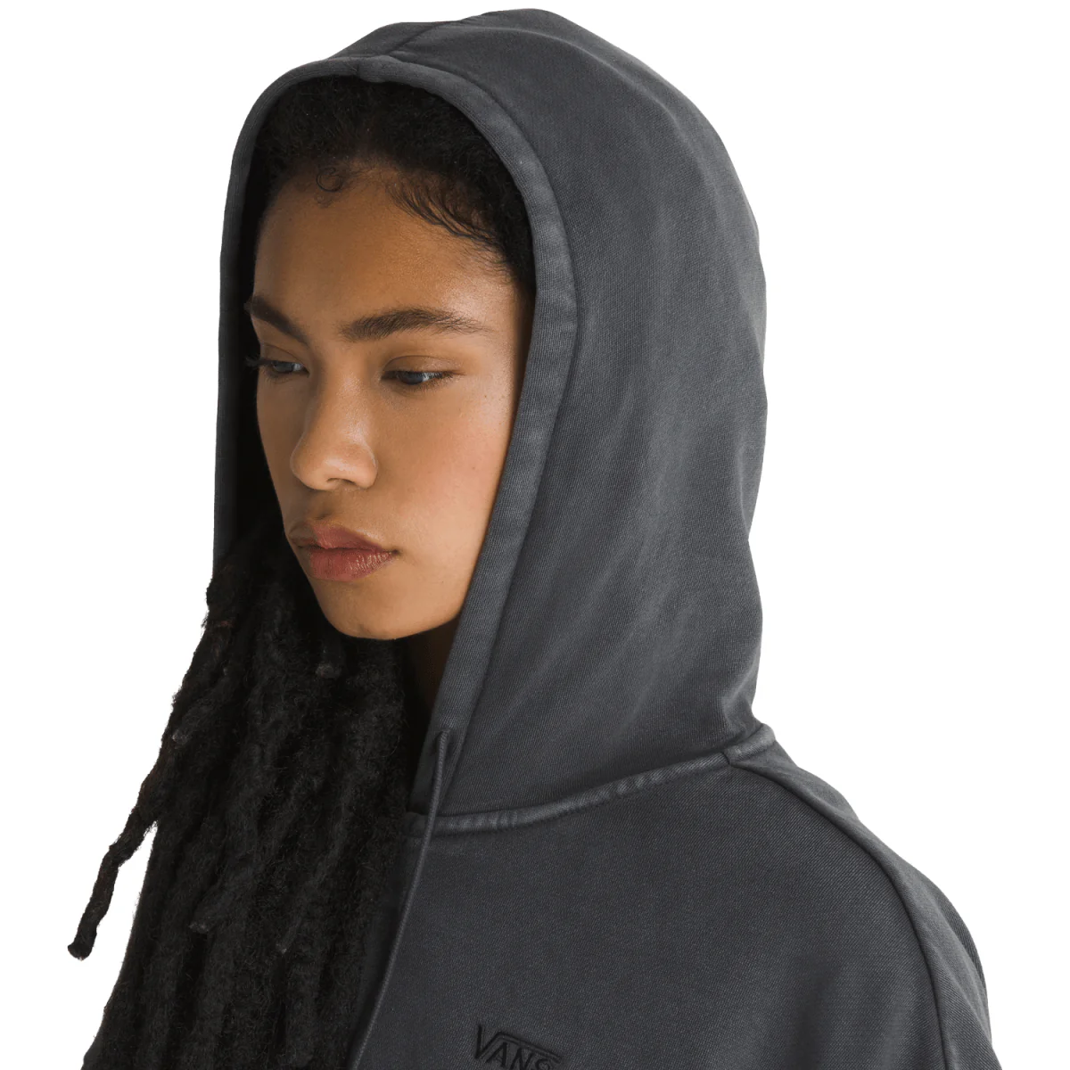 Vans Women's Everyday Oversized Zip Hoodie Black - Image 3