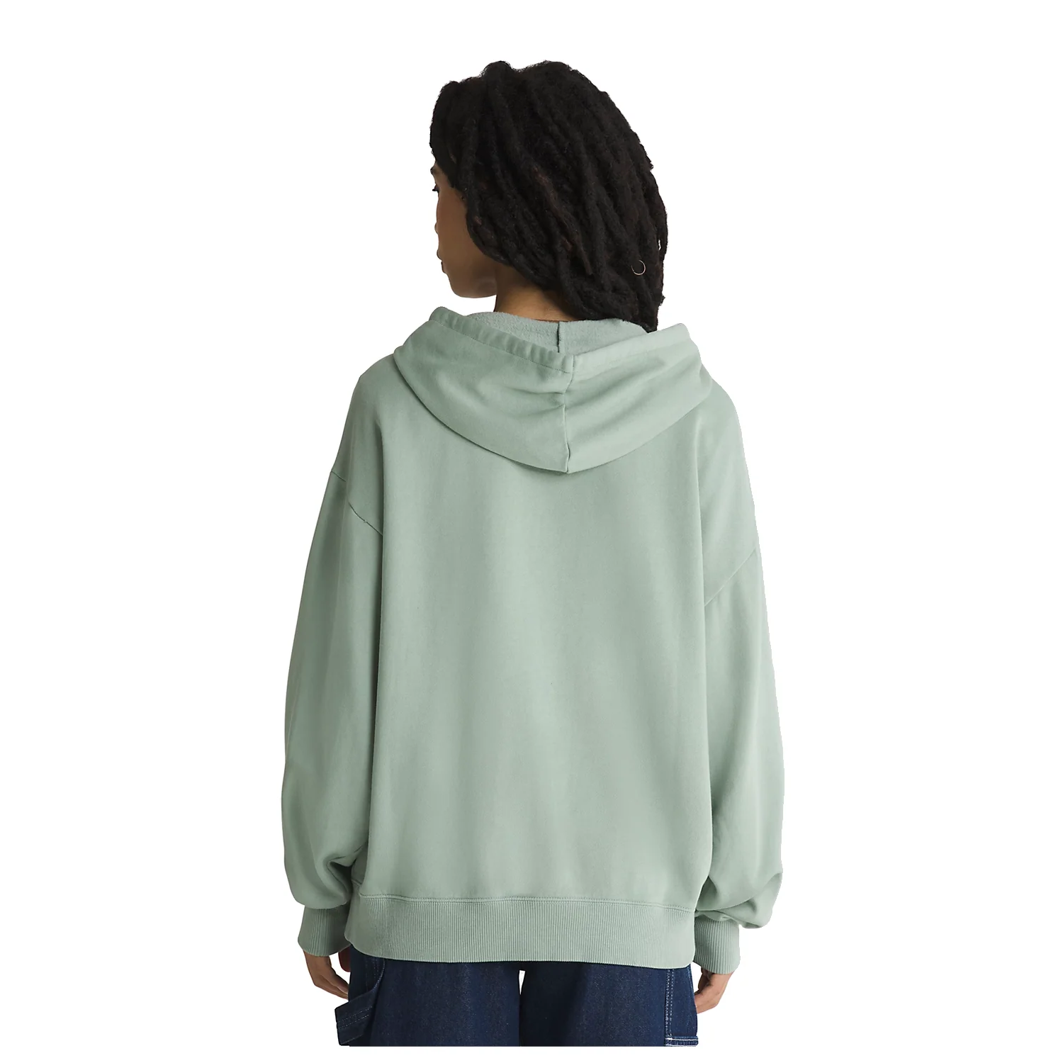 Vans Women's Everyday Oversized Zip Hoodie Iceberg Green - Image 2