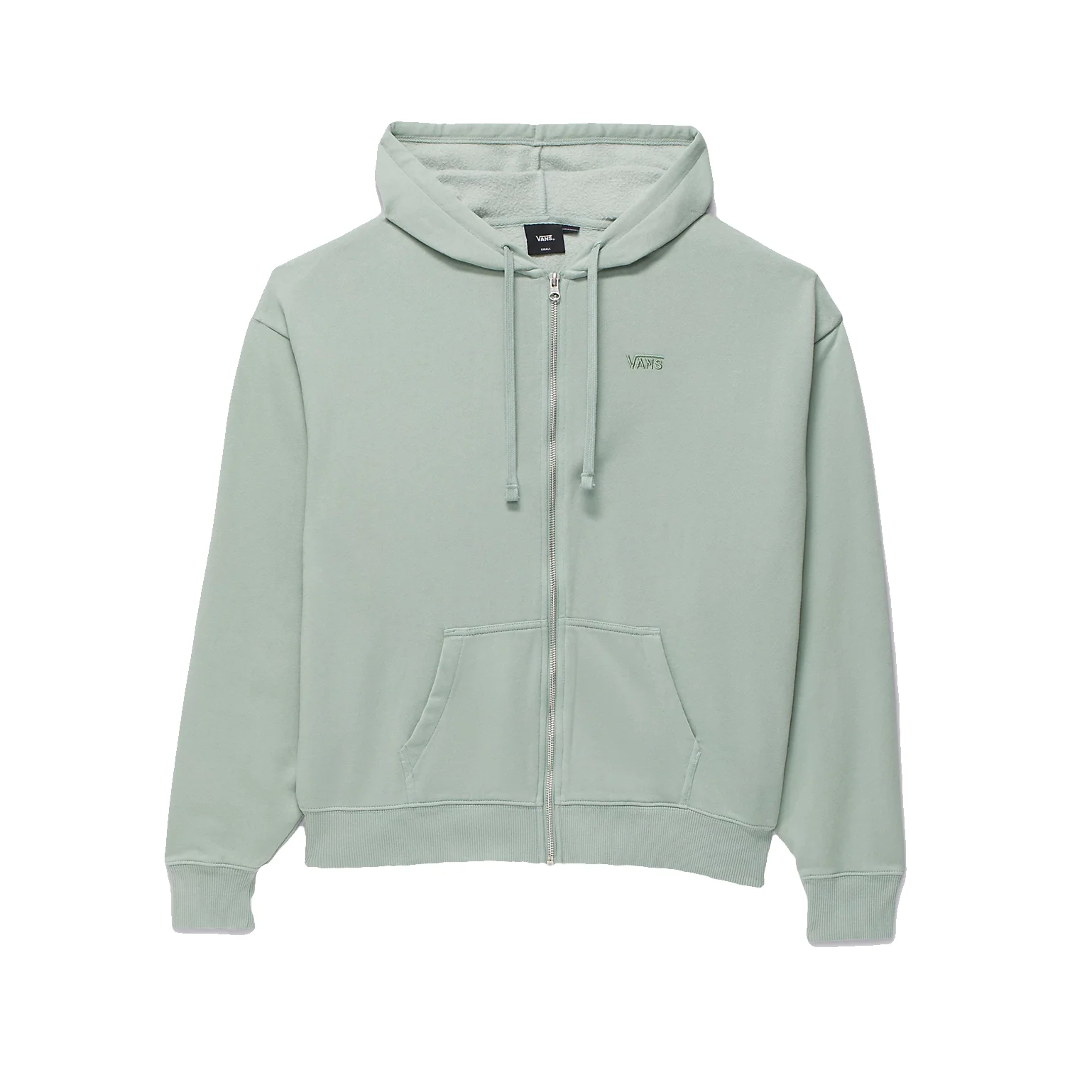 Vans Women's Everyday Oversized Zip Hoodie Iceberg Green - Image 5