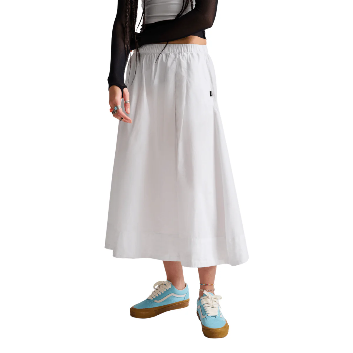 Vans Women's Francesca Full Skirt White - Image 2