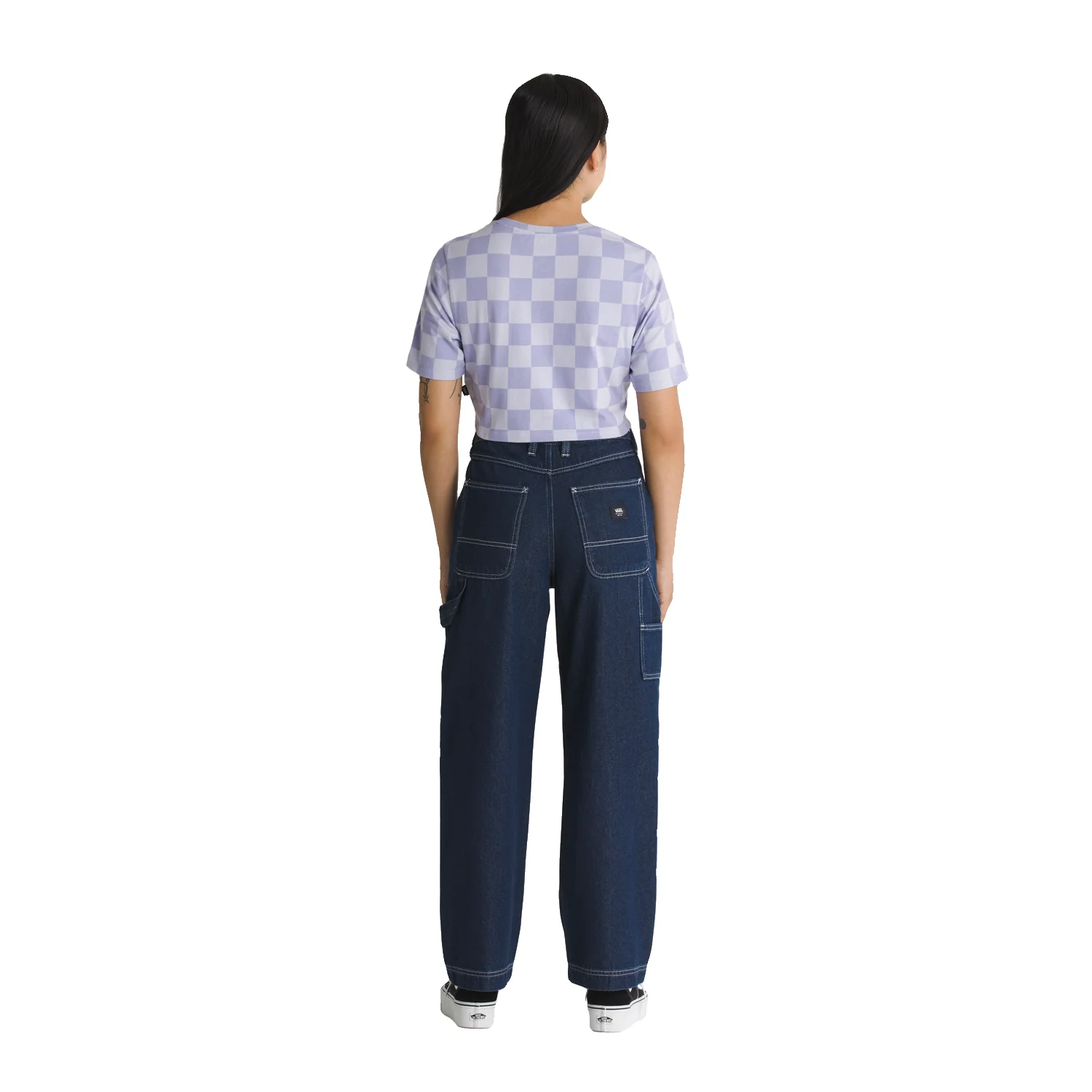 Vans Women's Ground Work Denim Pant Dark Denim - Image 2
