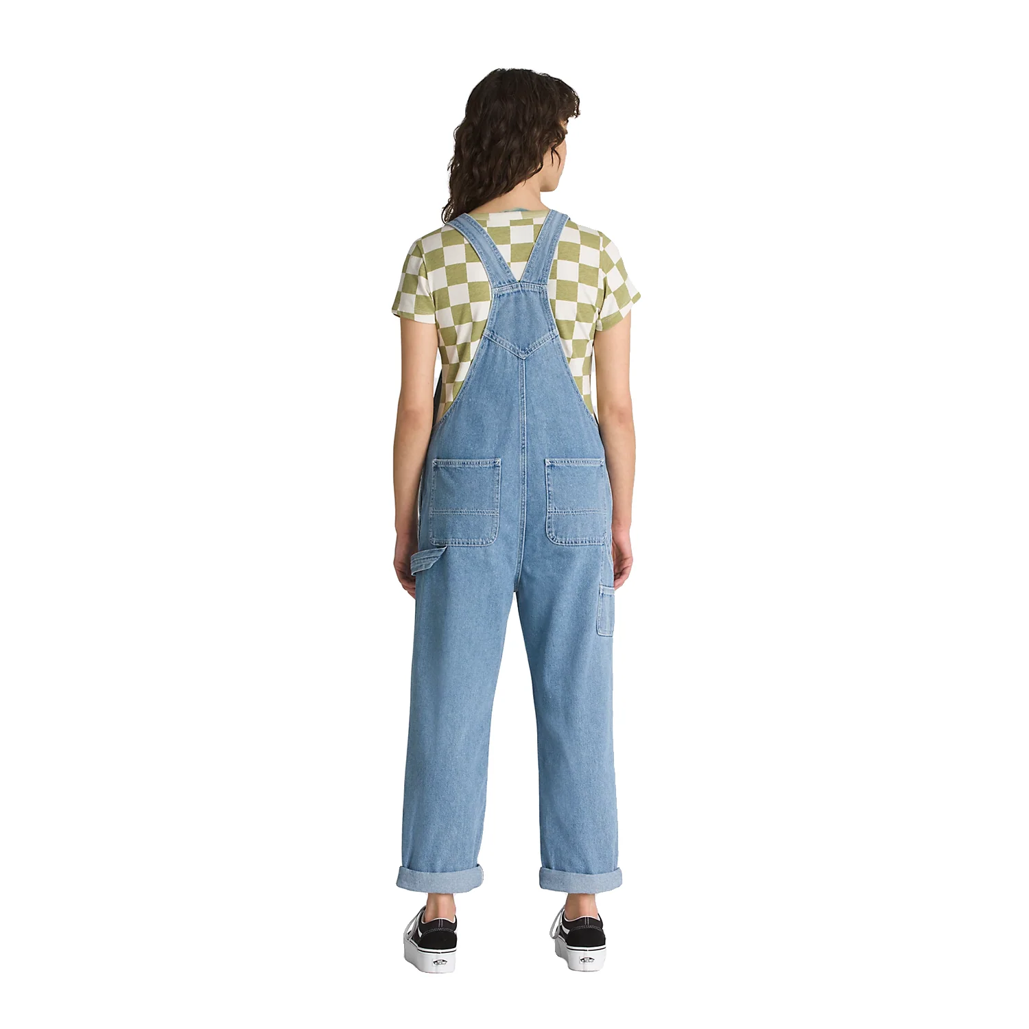 Vans Women's Groundwork Denim Overall Stone Wash - Image 3
