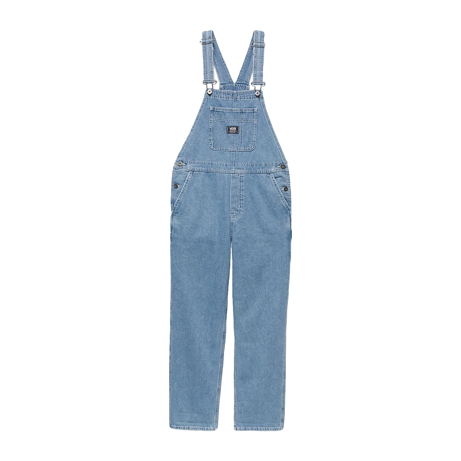 Vans Women's Groundwork Denim Overall Stone Wash - Image 4
