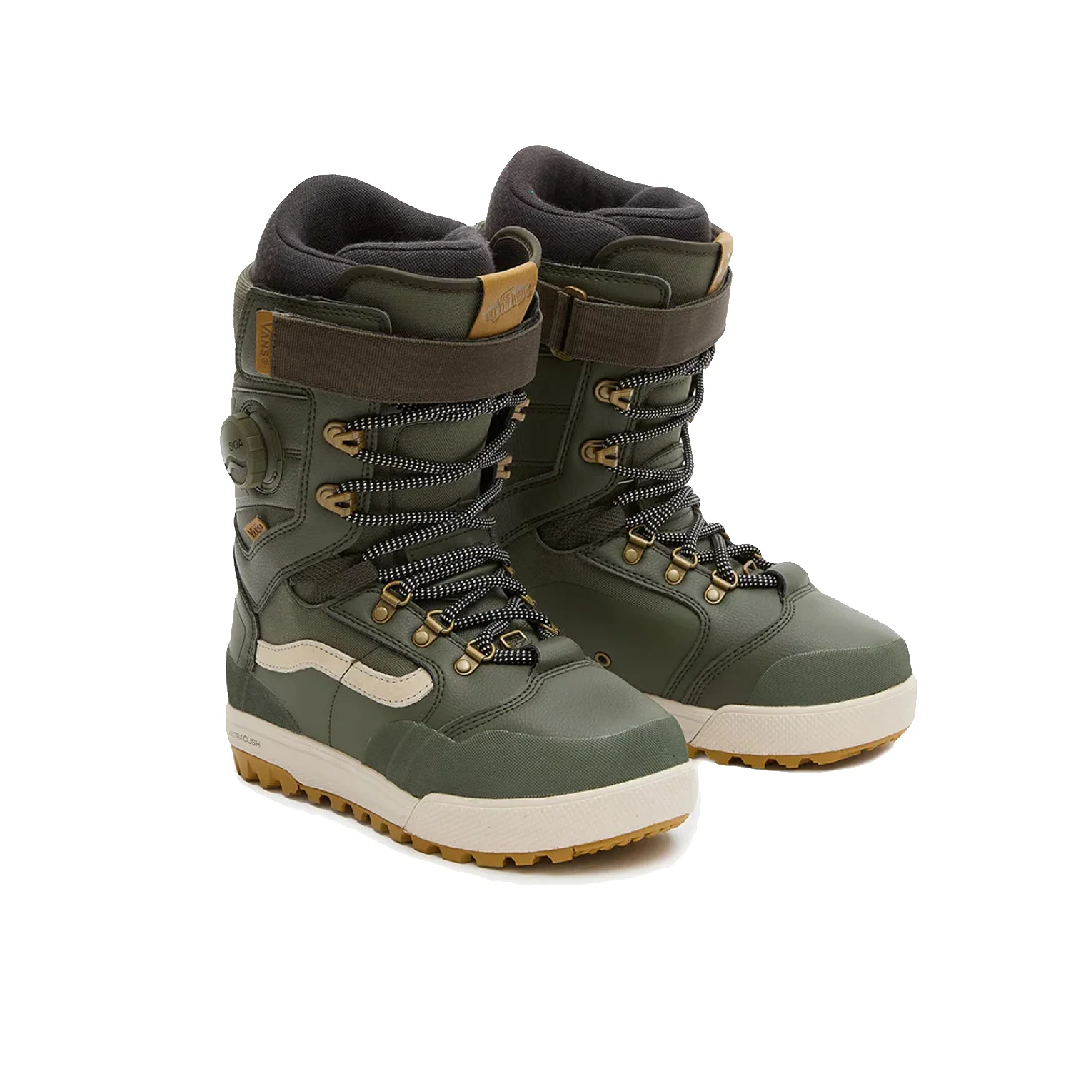Vans Women's Luna Ventana Pro Snowboard Boots 2024 Olive - Image 2