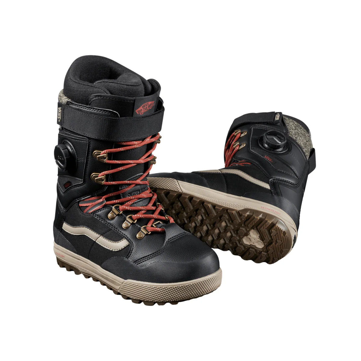 Vans Women's Luna Ventana Pro Snowboard Boots 2025 Black/Red - Image 2