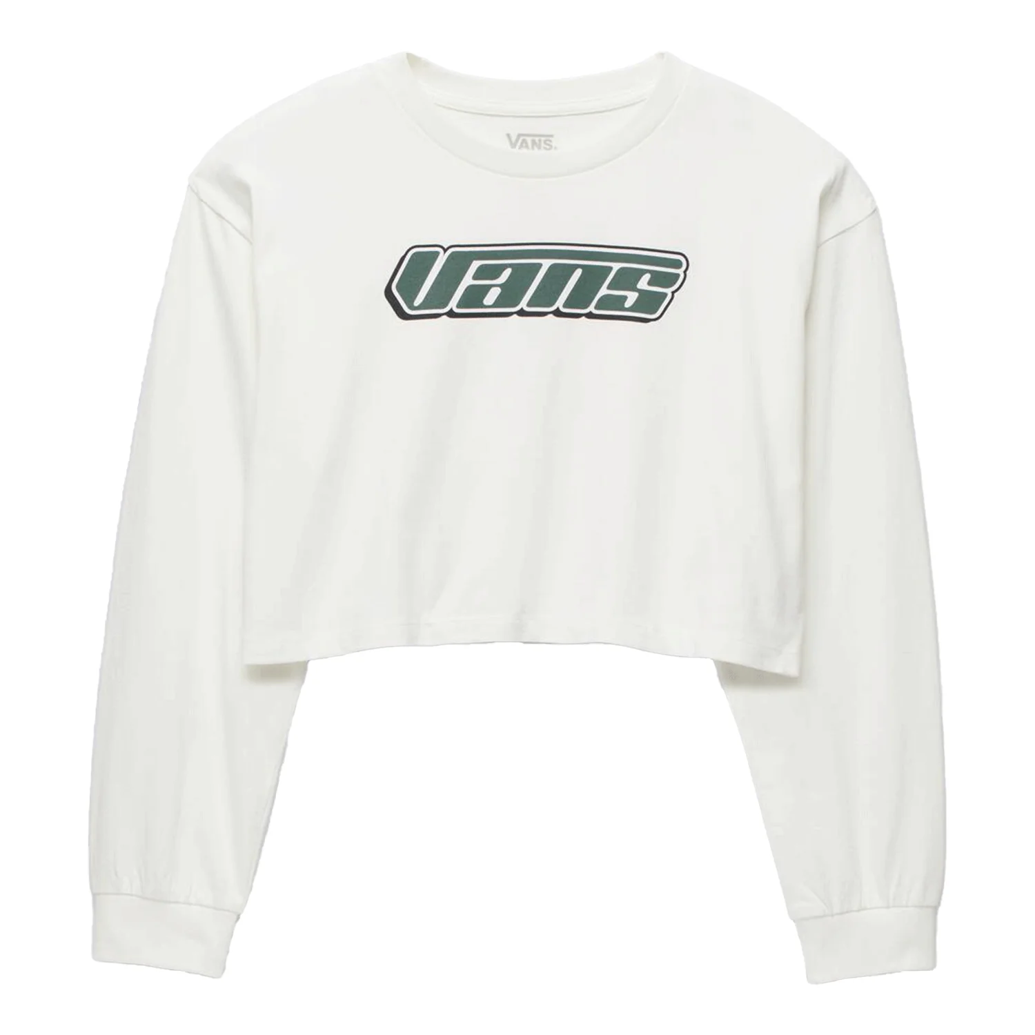 Vans Women's Retro V L/S Relax Crop Sweater Marshmallow - Image 3