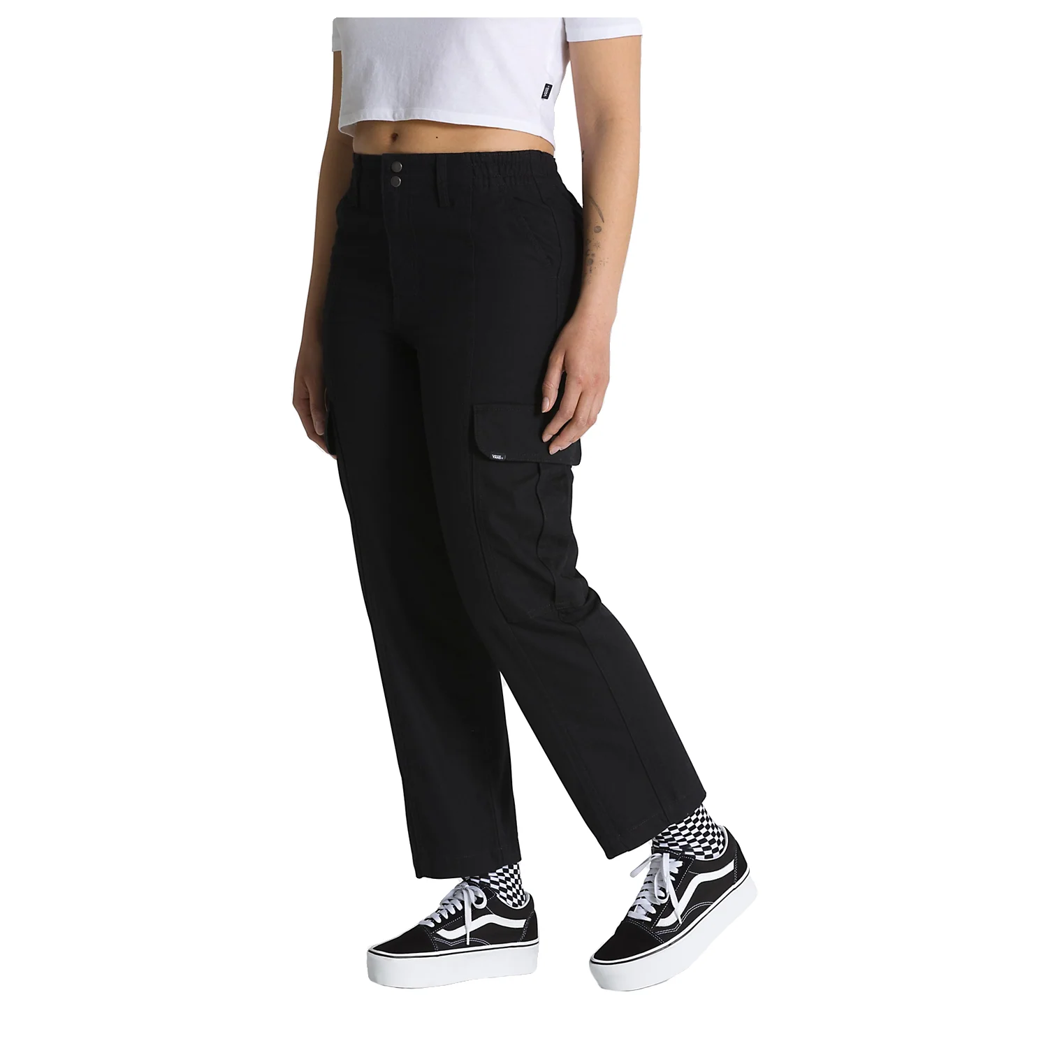 Vans Women's Sidewalk Pant Black - Image 3