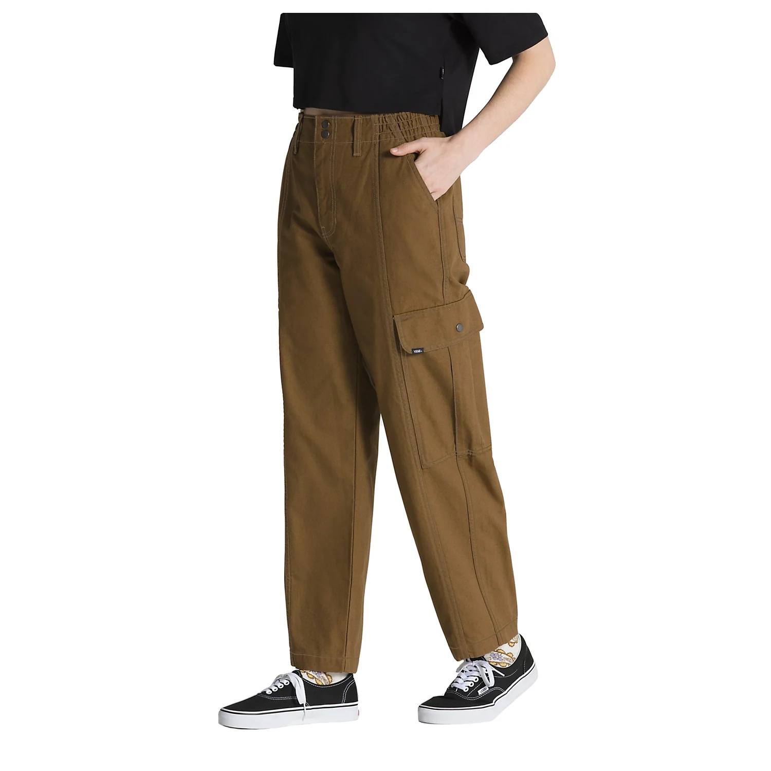 Vans Women's Sidewalk Pant Sepia - Image 3