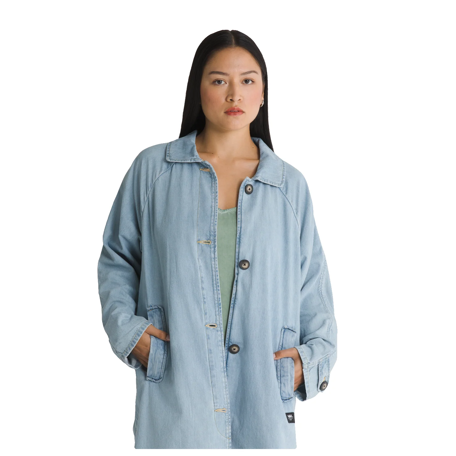 Vans Women's Skate Mac Denim Jacket Light Stonewash - Image 3