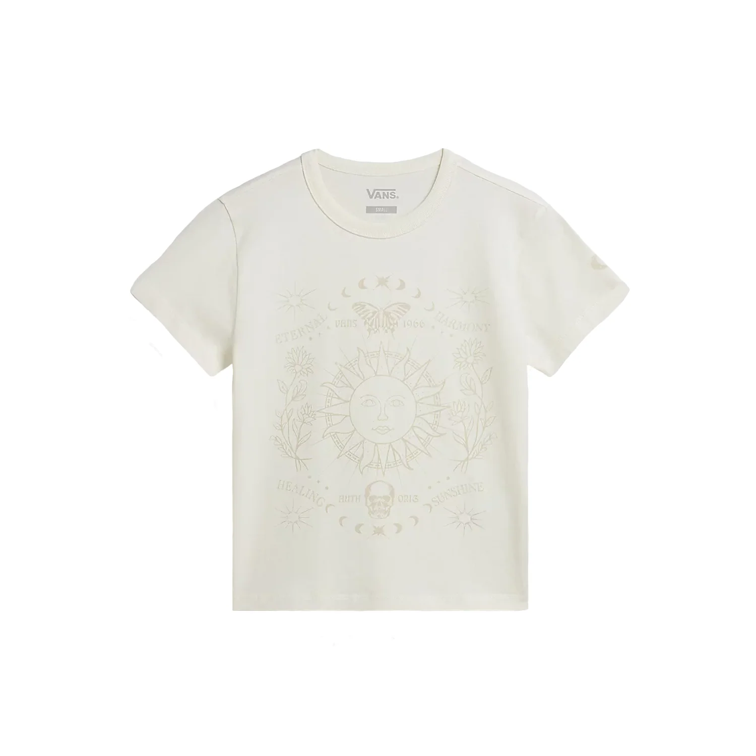 Vans Women's Sol Shine Mini T Shirt Marshmallow - Image 3
