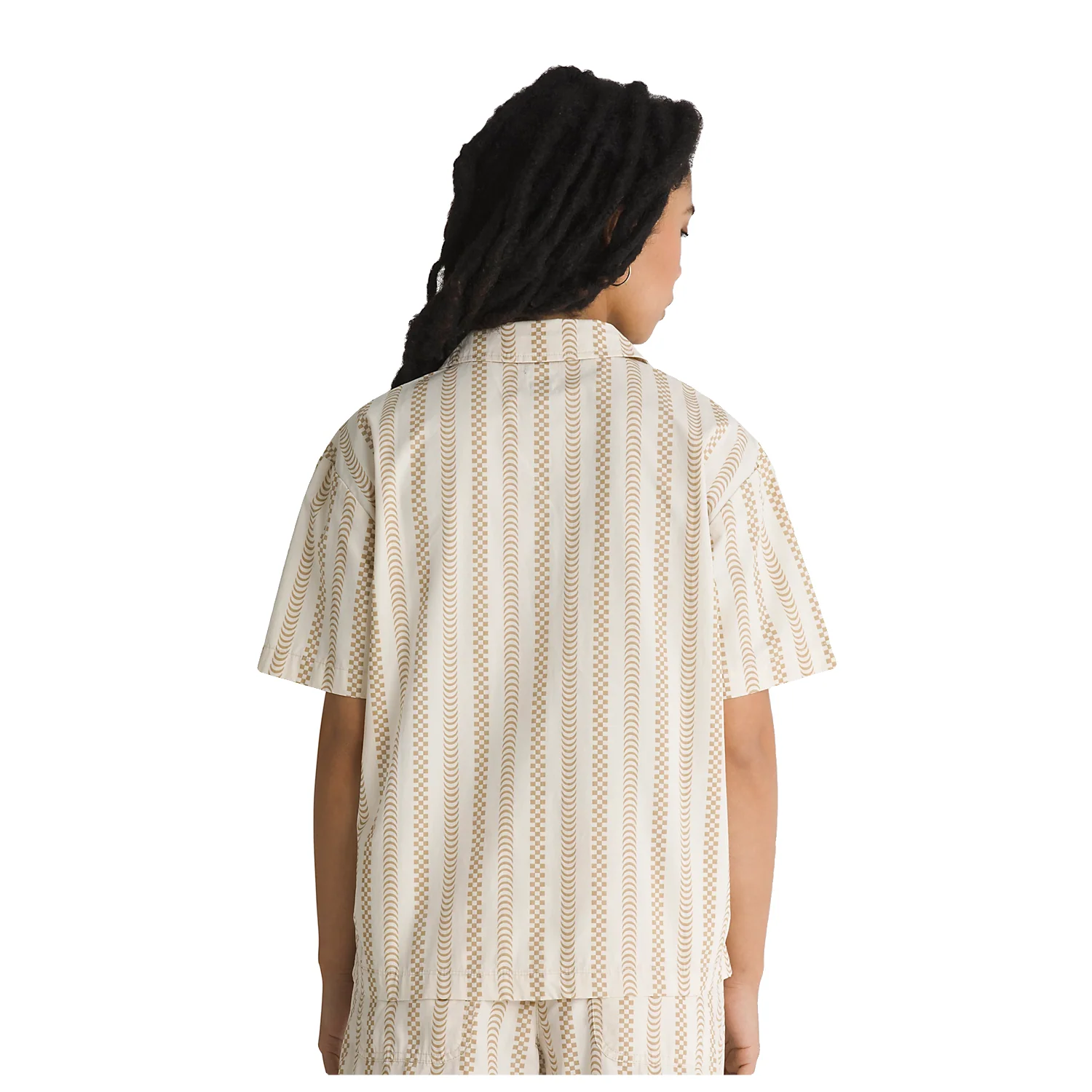 Vans Women's Spitfire Wheels S/S Woven Shirt White - Image 3