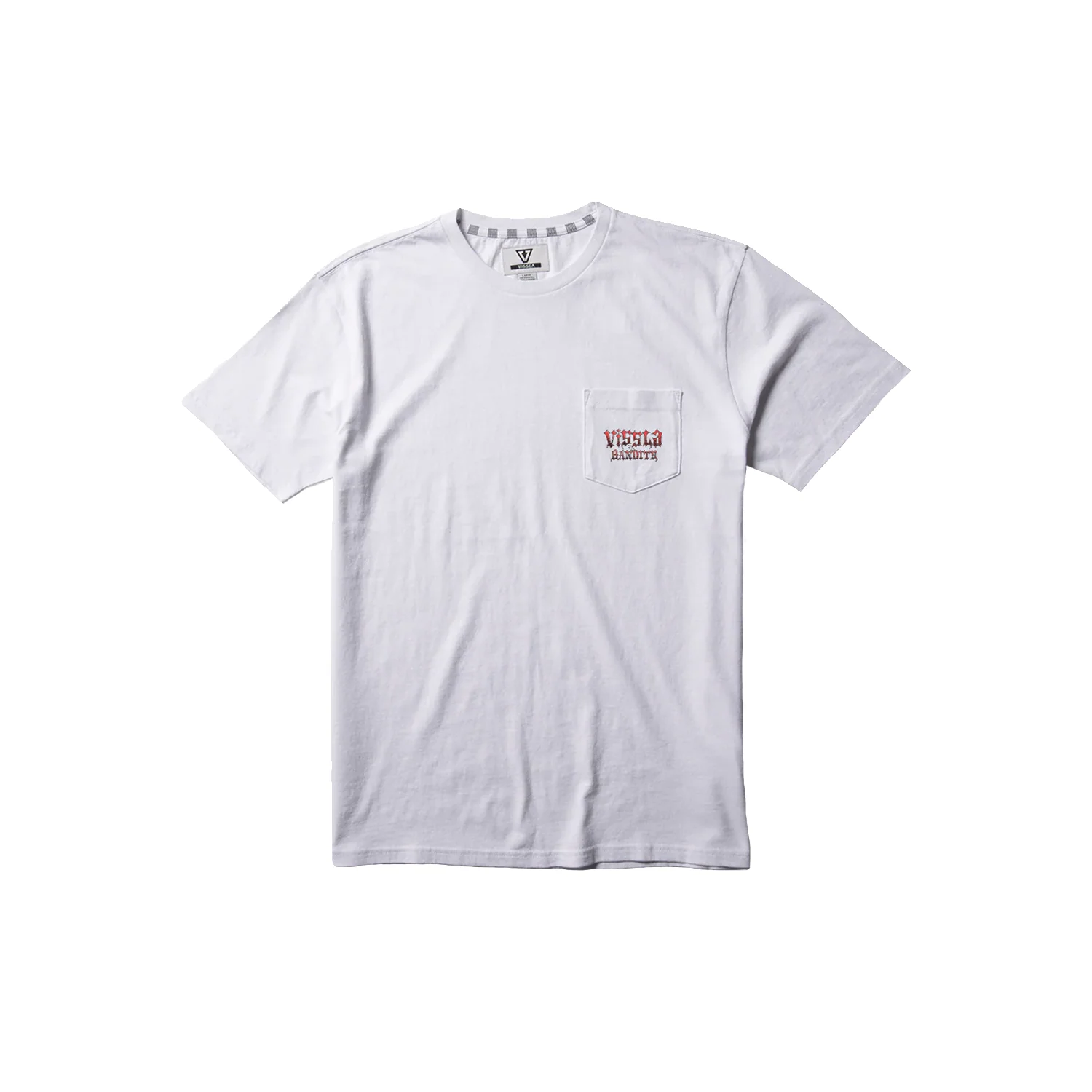 Vissla Men's Bandits S/S Pocket T Shirt White - Image 2