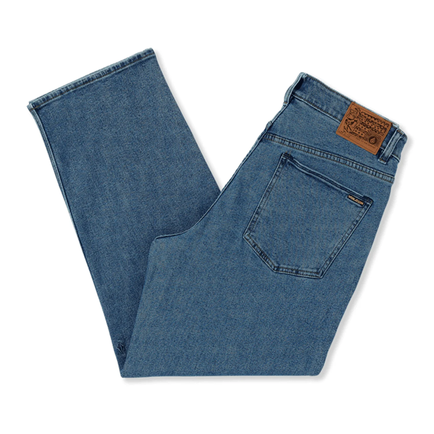 Volcom Men's Billow Denim Pant Washed Blue - Image 2