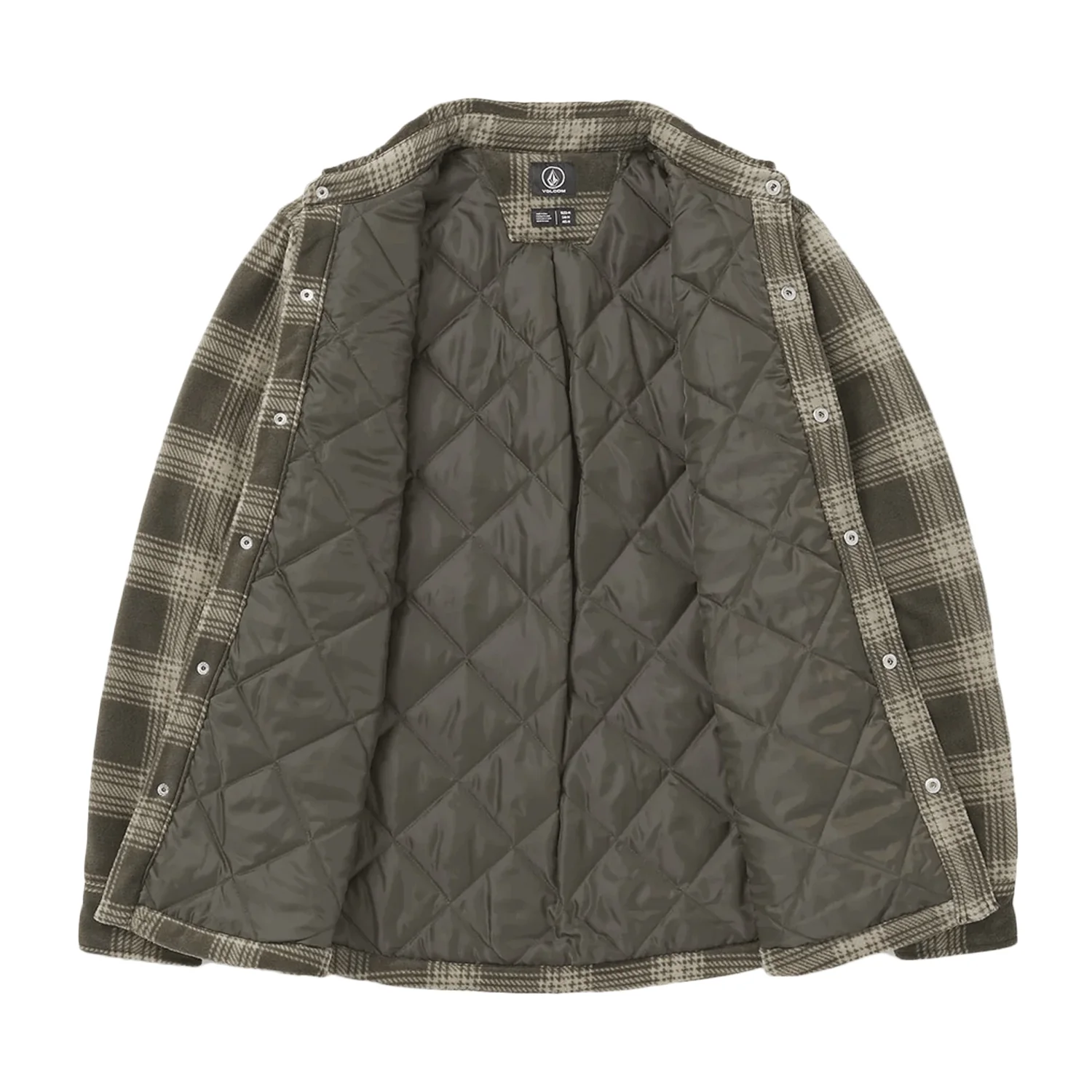 Volcom Men's Bowered Fleece Shirt Wren - Image 3