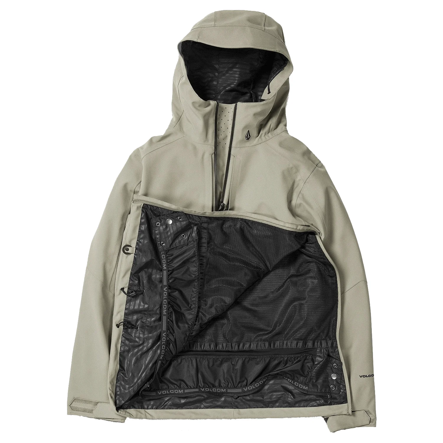 Volcom Men's Brighton Pullover Jacket 2024 Light Military - Image 3