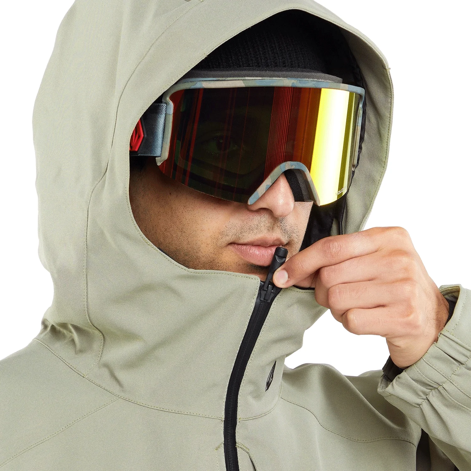 Volcom Men's Brighton Pullover Jacket 2024 Light Military - Image 4