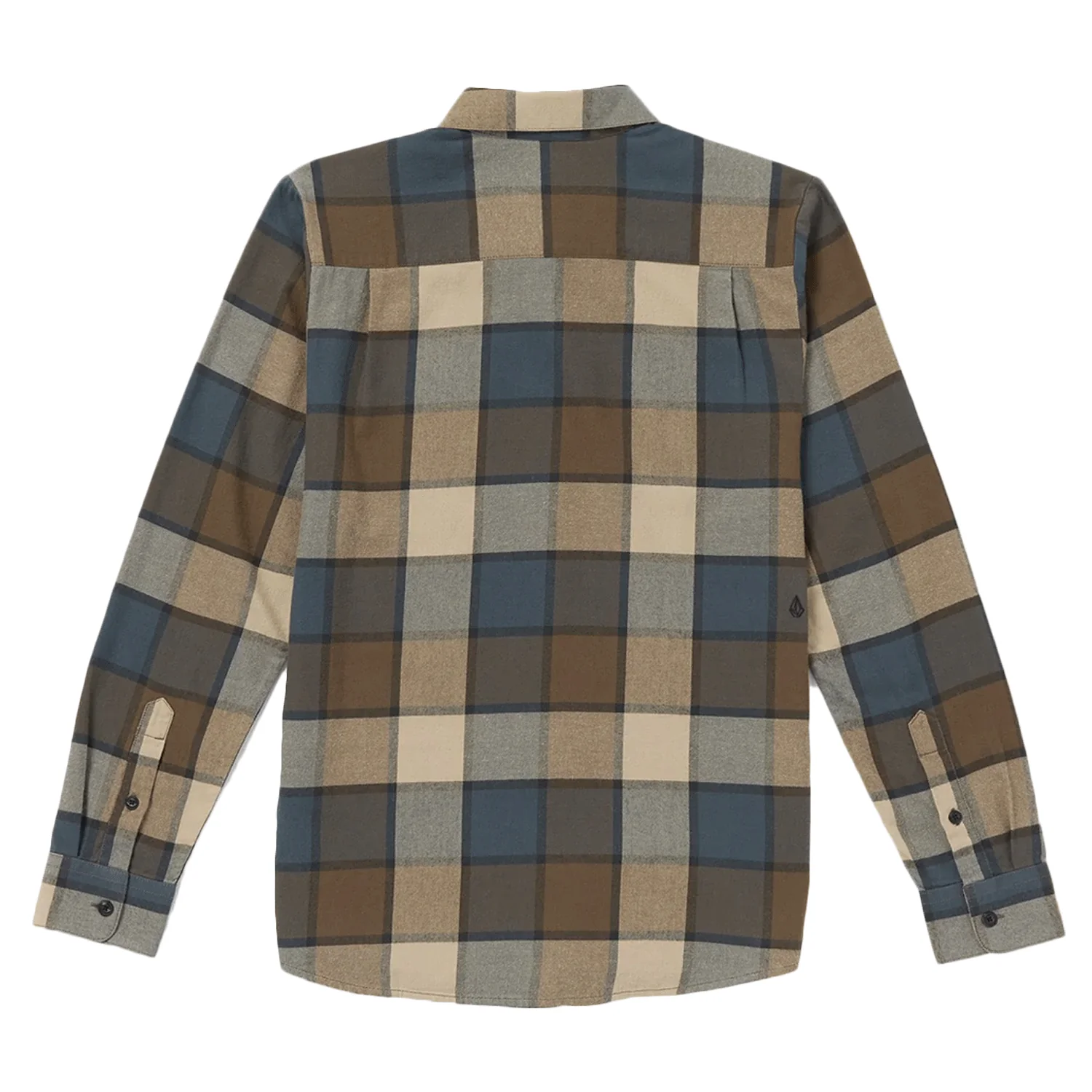 Volcom Men's Caden Plaid L/S Shirt Mud - Image 2