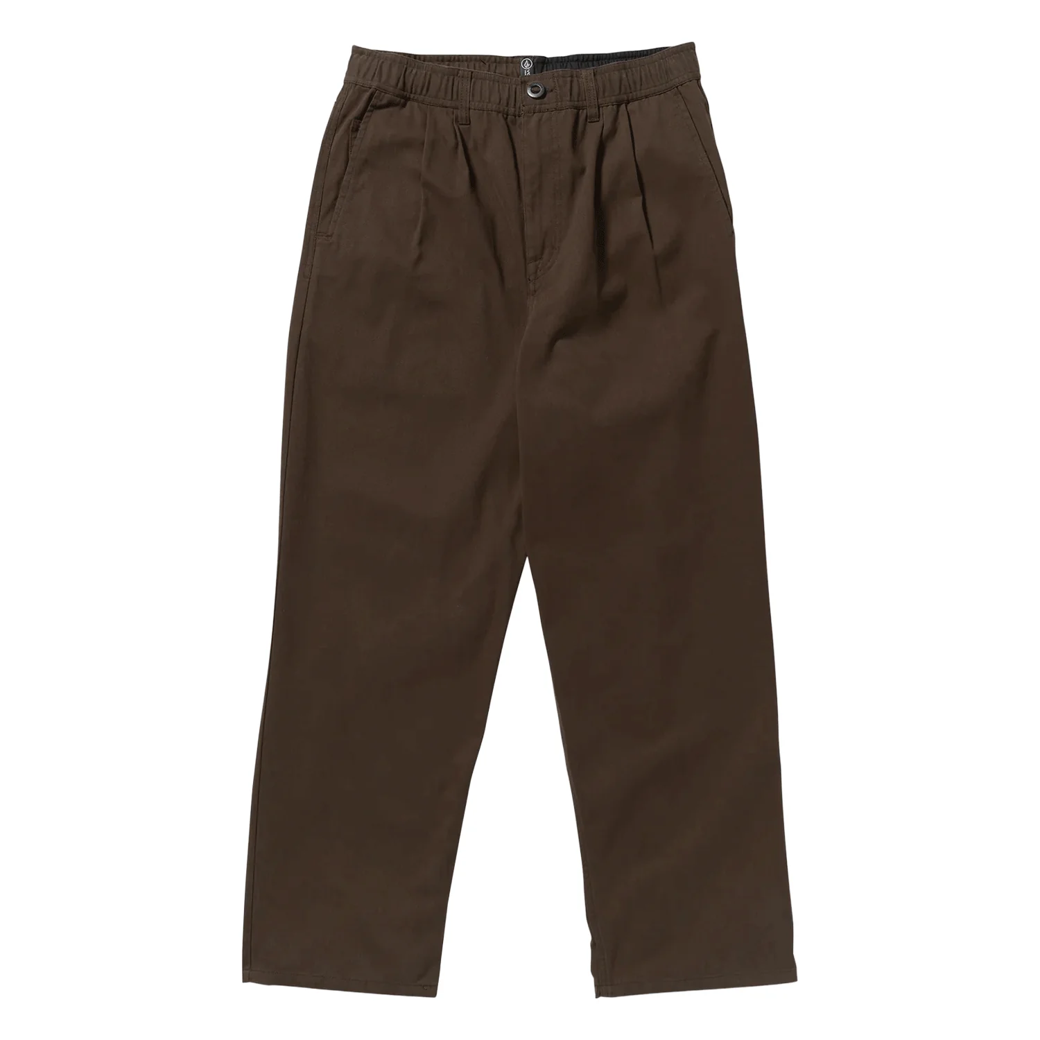 Volcom Men's Chillow Pleat Elastic Waist Pant Cacao - Image 4