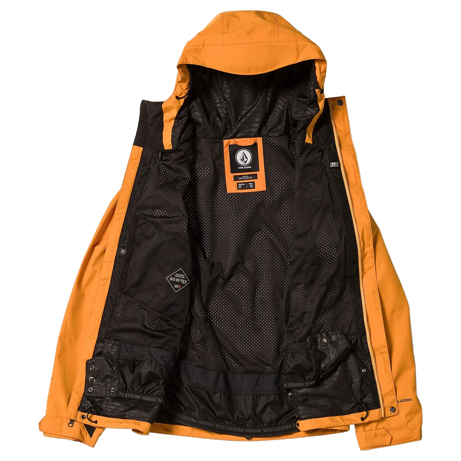Volcom Men's Dua Gore-tex Jacket 2024 Gold - Image 3